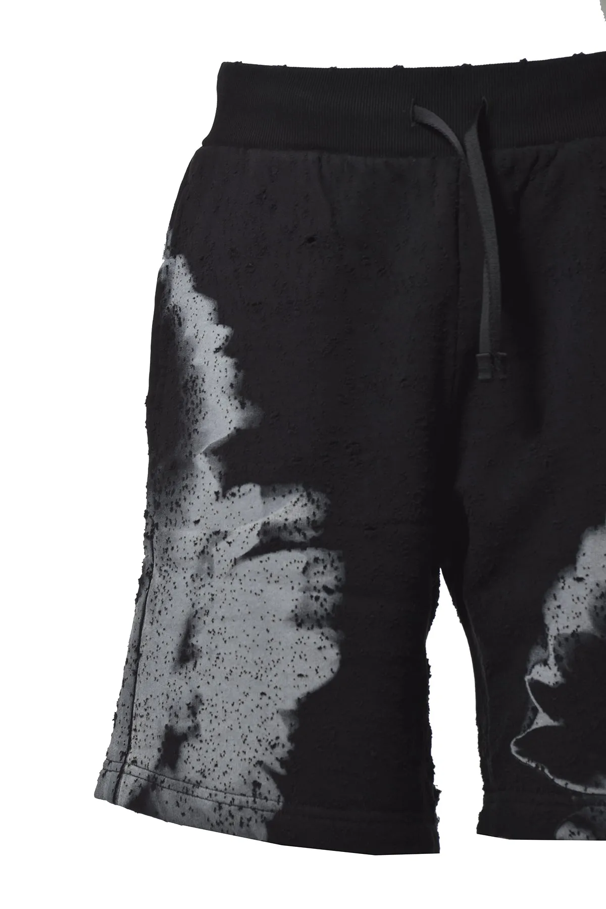 1017 ALYX 9SM Distressed Floral Printed Drawstring Shorts