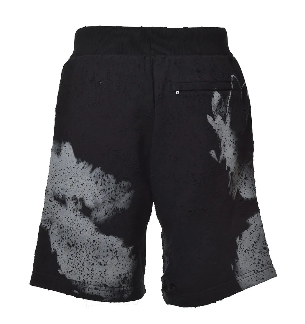 1017 ALYX 9SM Distressed Floral Printed Drawstring Shorts