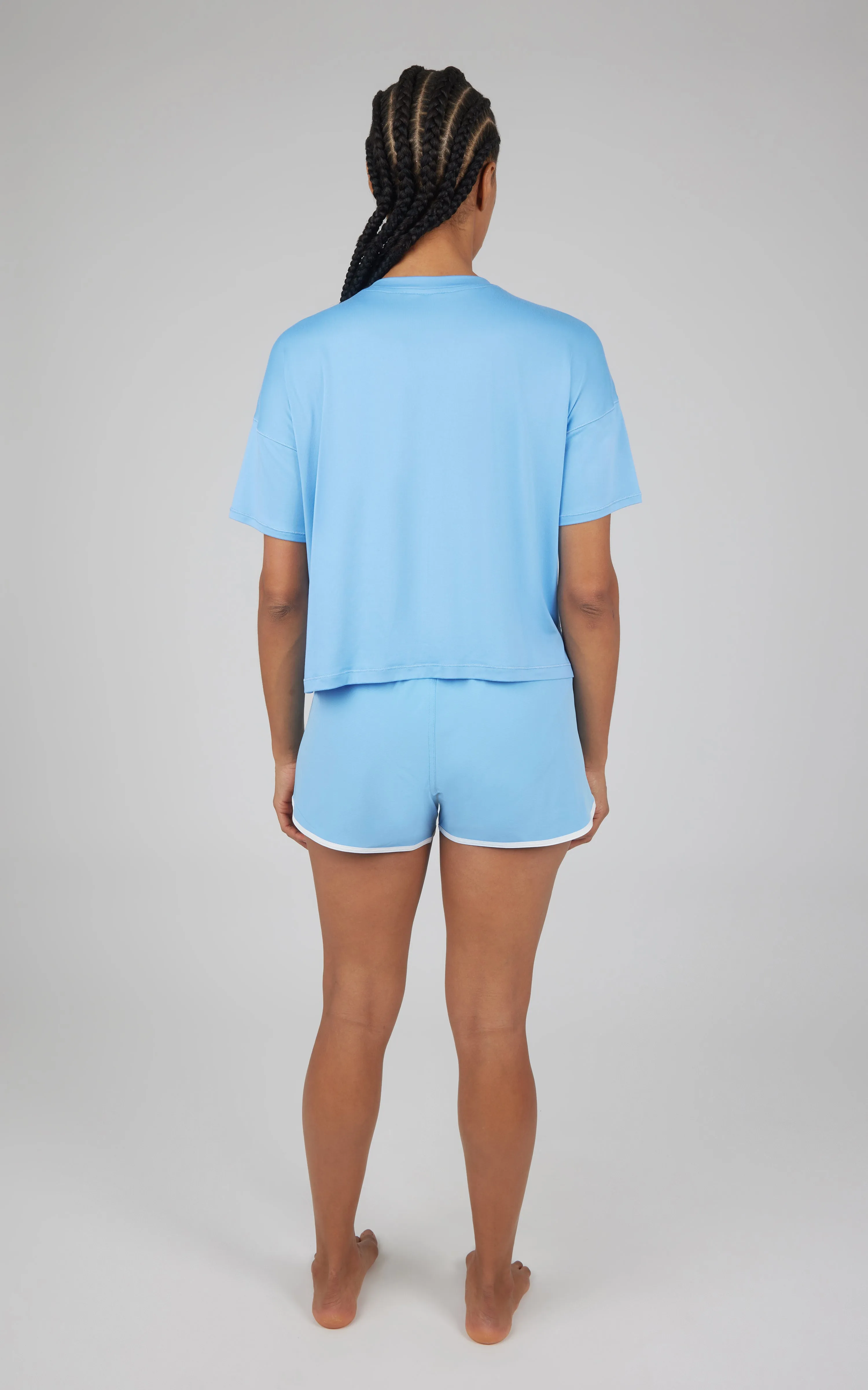 2 PC Boxy Tee and Running Short Set