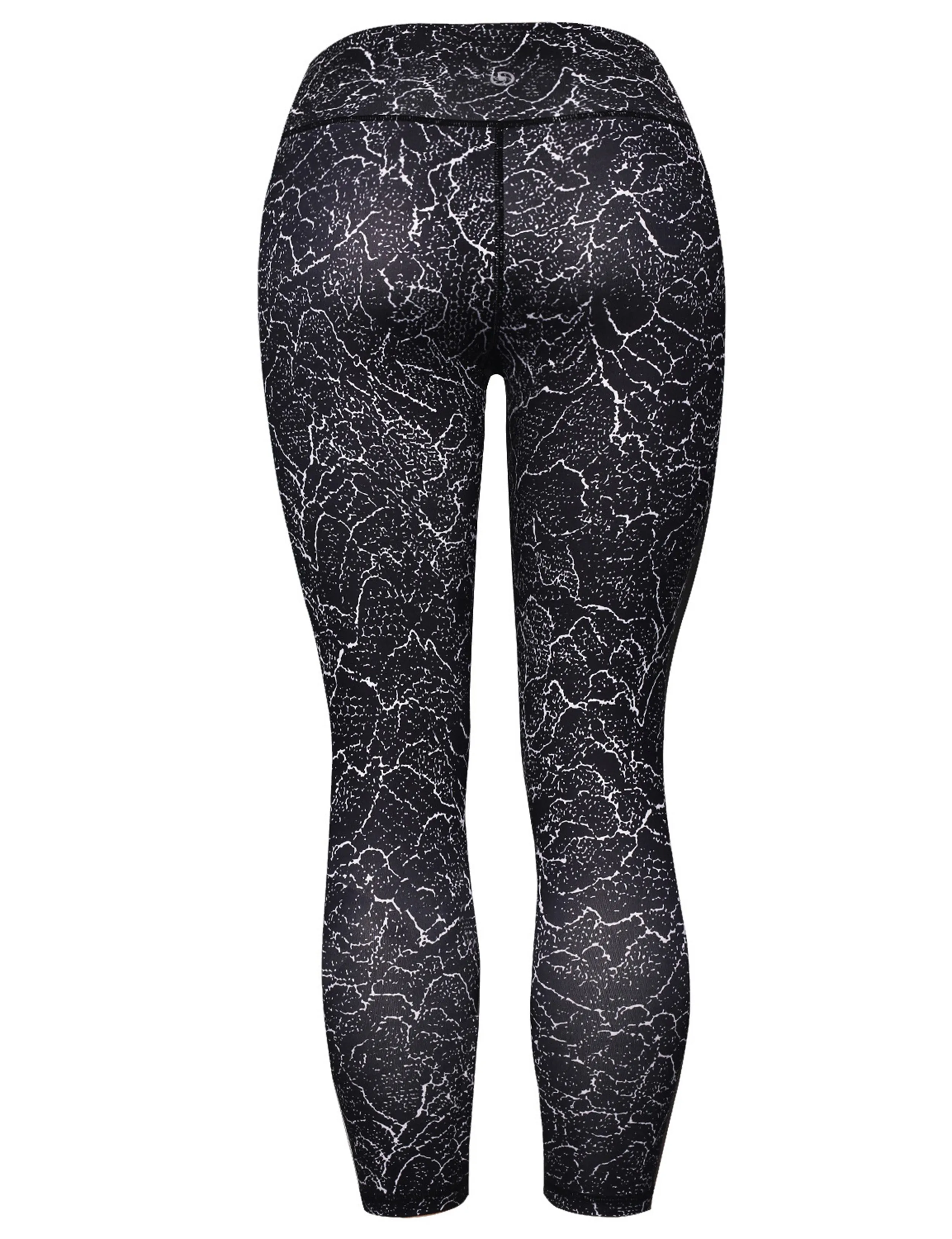 22" Printed Yoga Pants CRACK_yoga