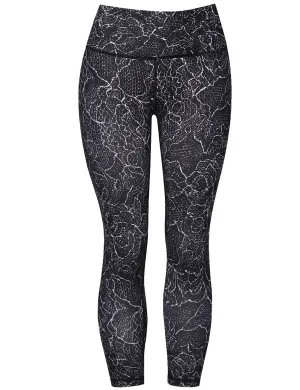 22" Printed Yoga Pants CRACK_yoga