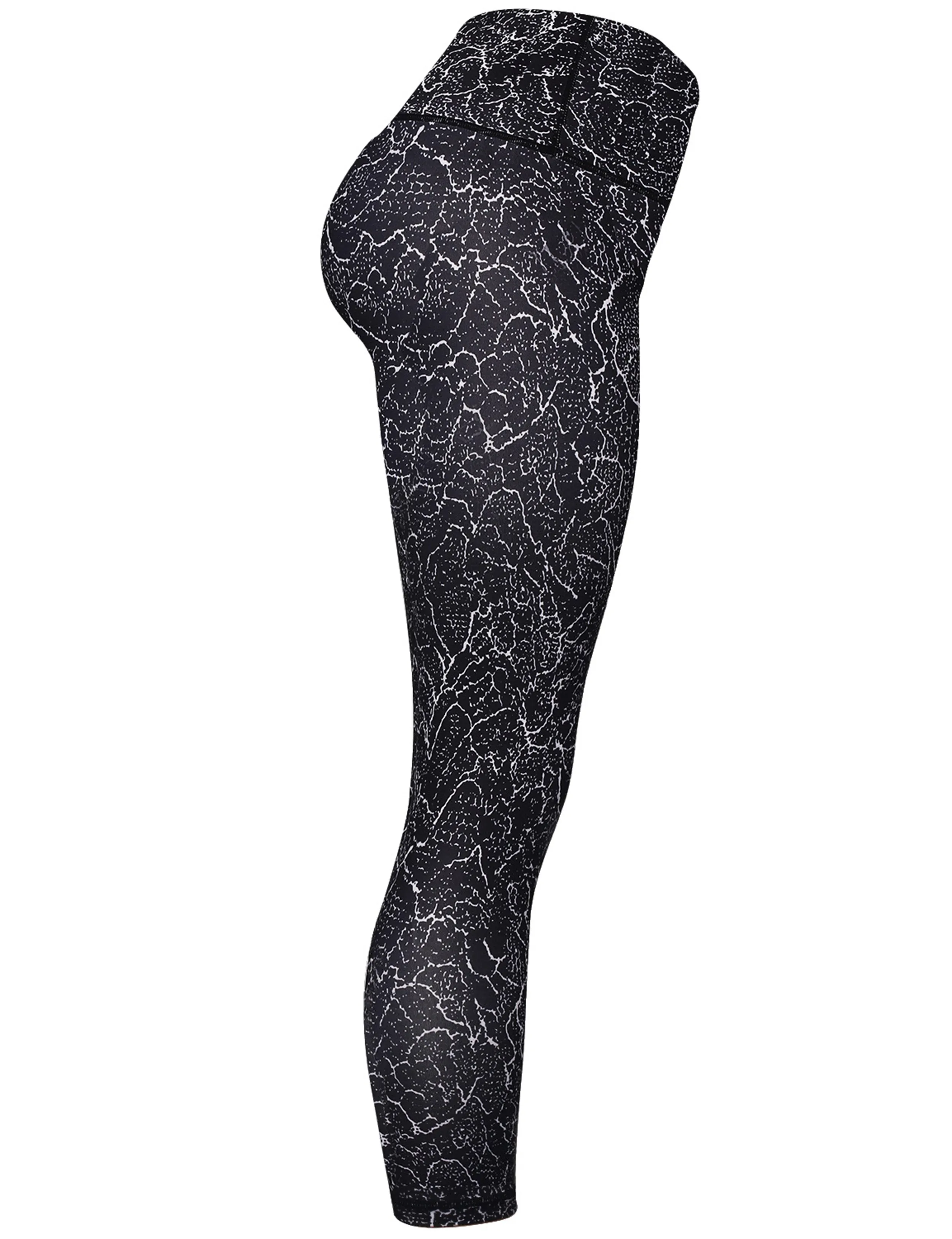 22" Printed Yoga Pants CRACK_yoga