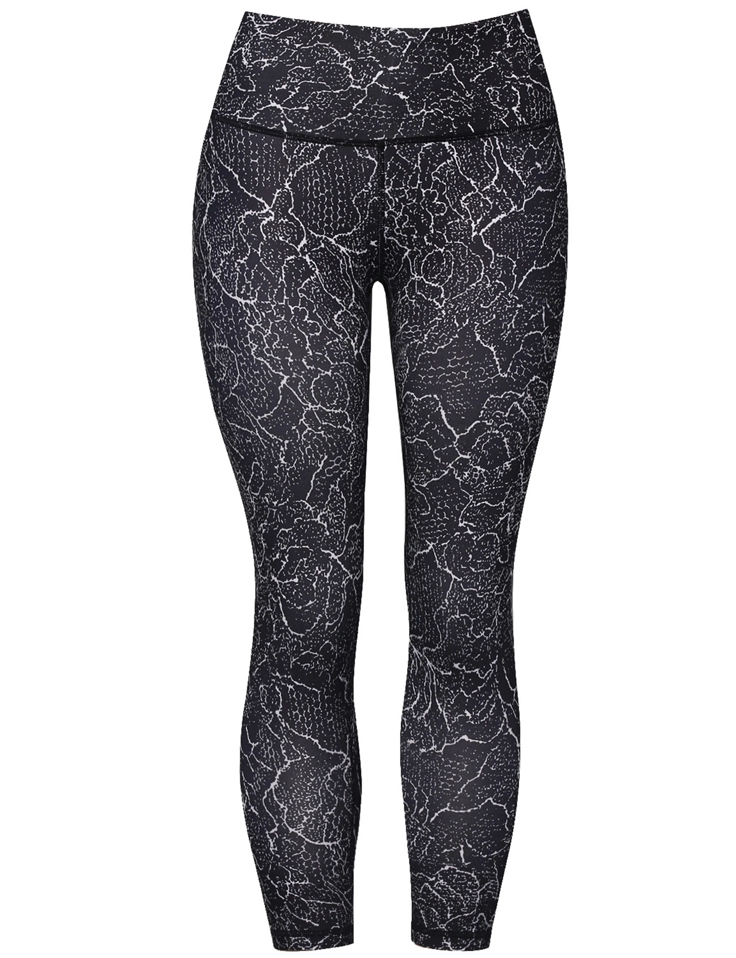 22" Printed Yoga Pants CRACK_yoga