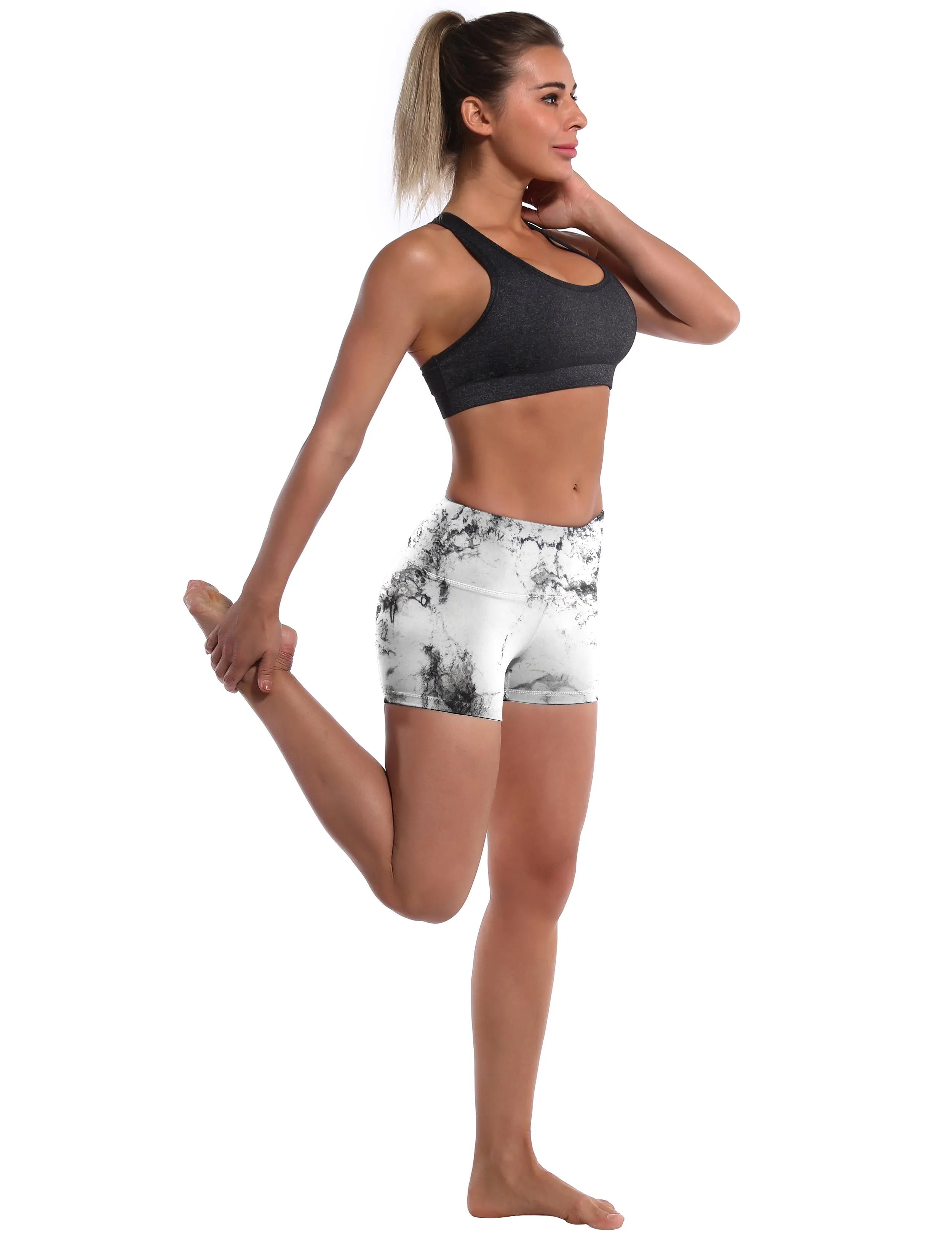 2.5" Printed Pilates Shorts arabescato_Pilates
