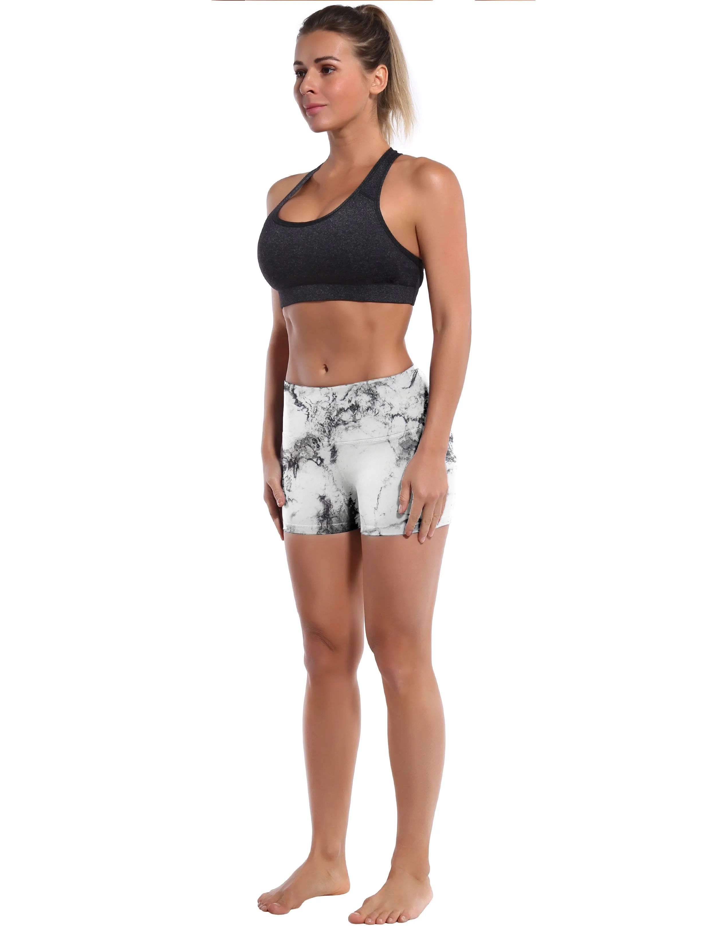 2.5" Printed Pilates Shorts arabescato_Pilates