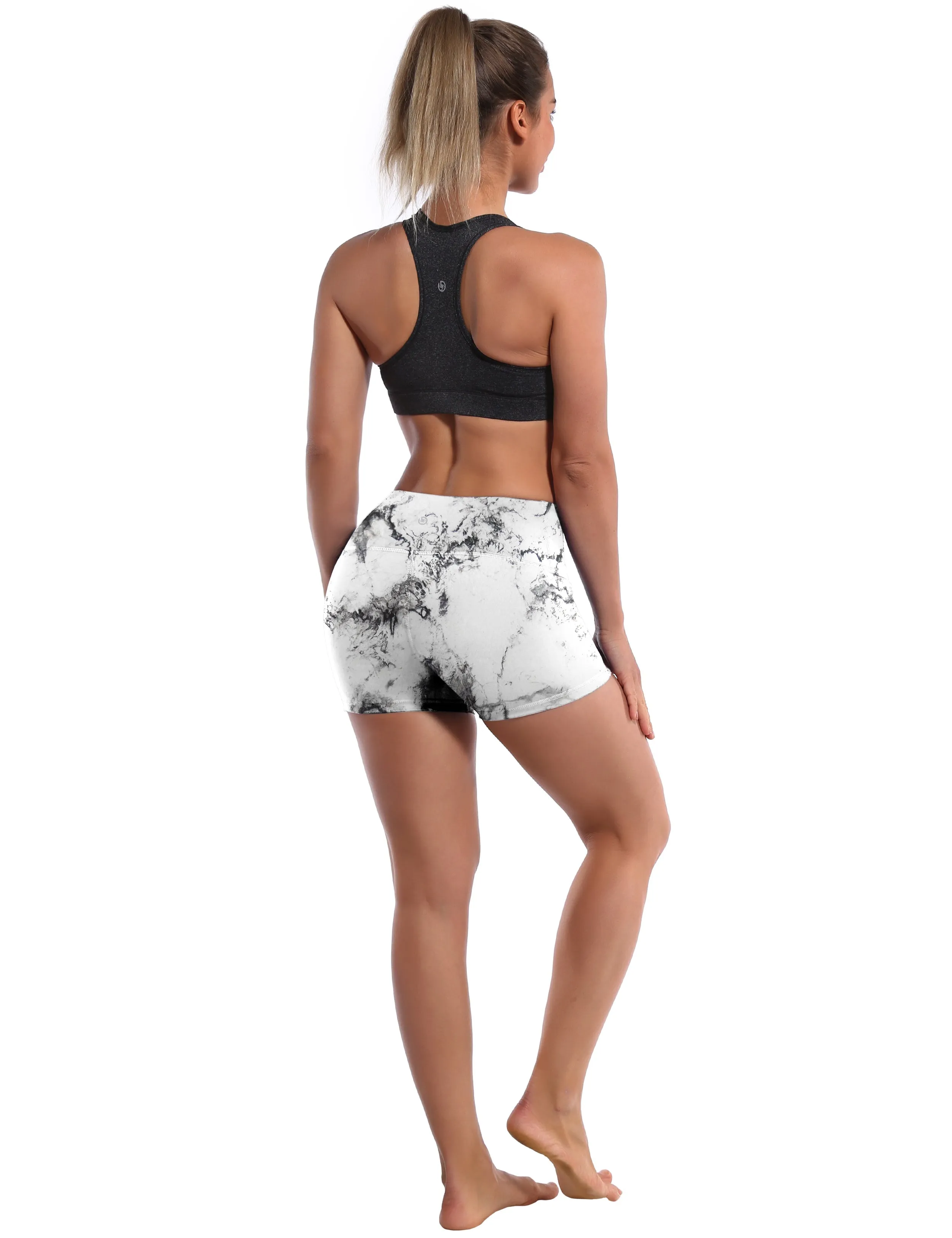 2.5" Printed Pilates Shorts arabescato_Pilates