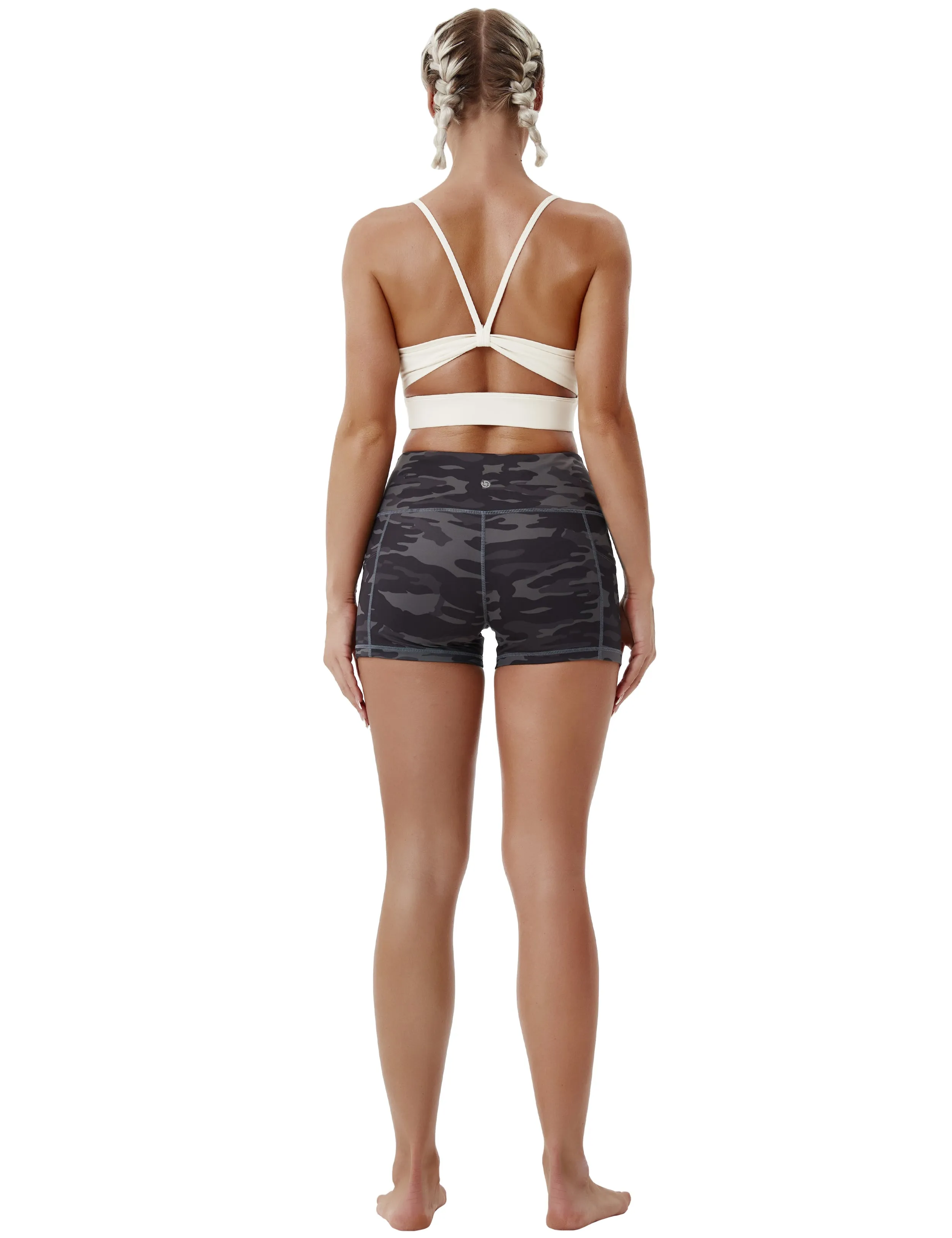 2.5" Printed Side Pockets Jogging Shorts dimgraycamo_Jogging