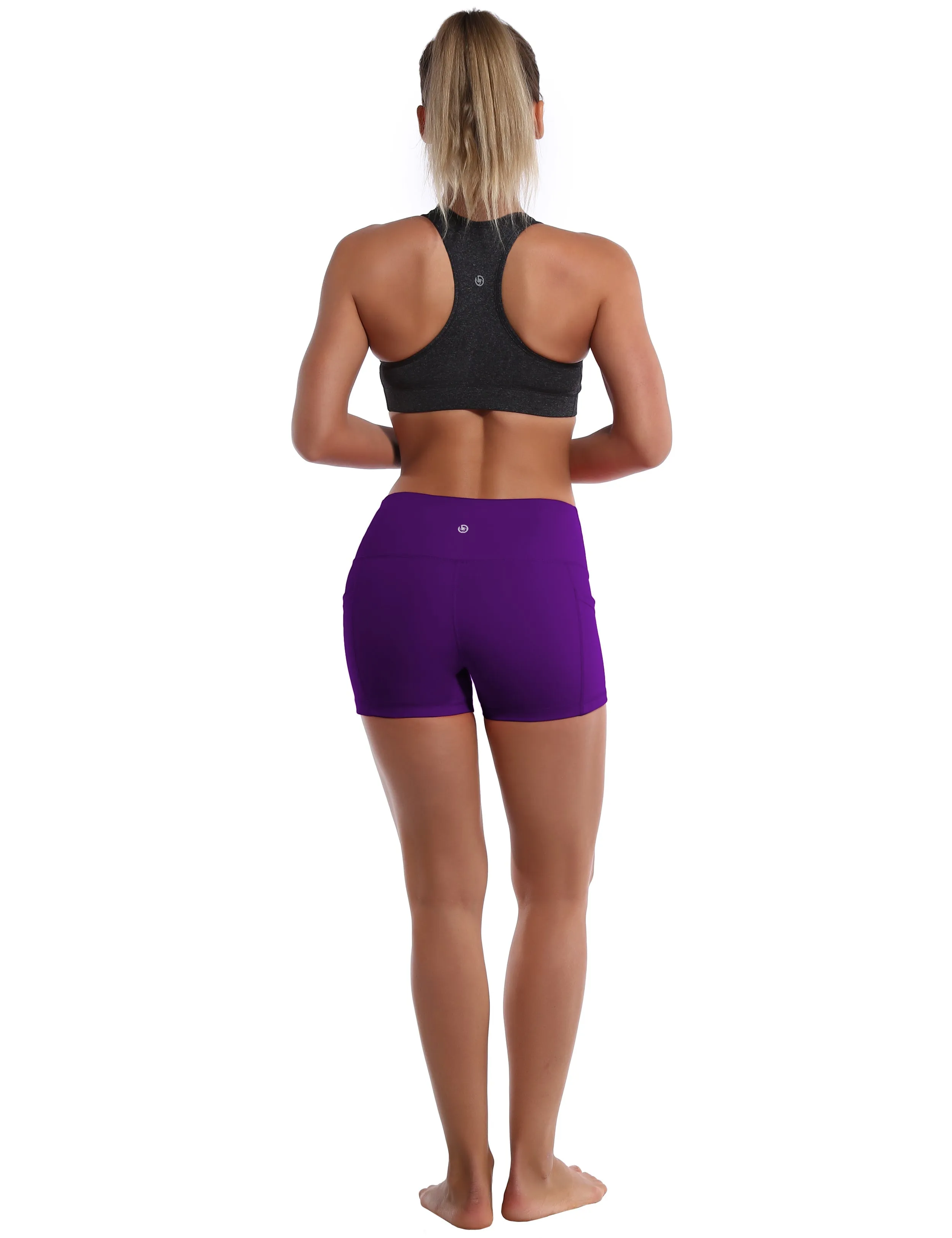 2.5" Side Pockets Running Shorts eggplantpurple_Running