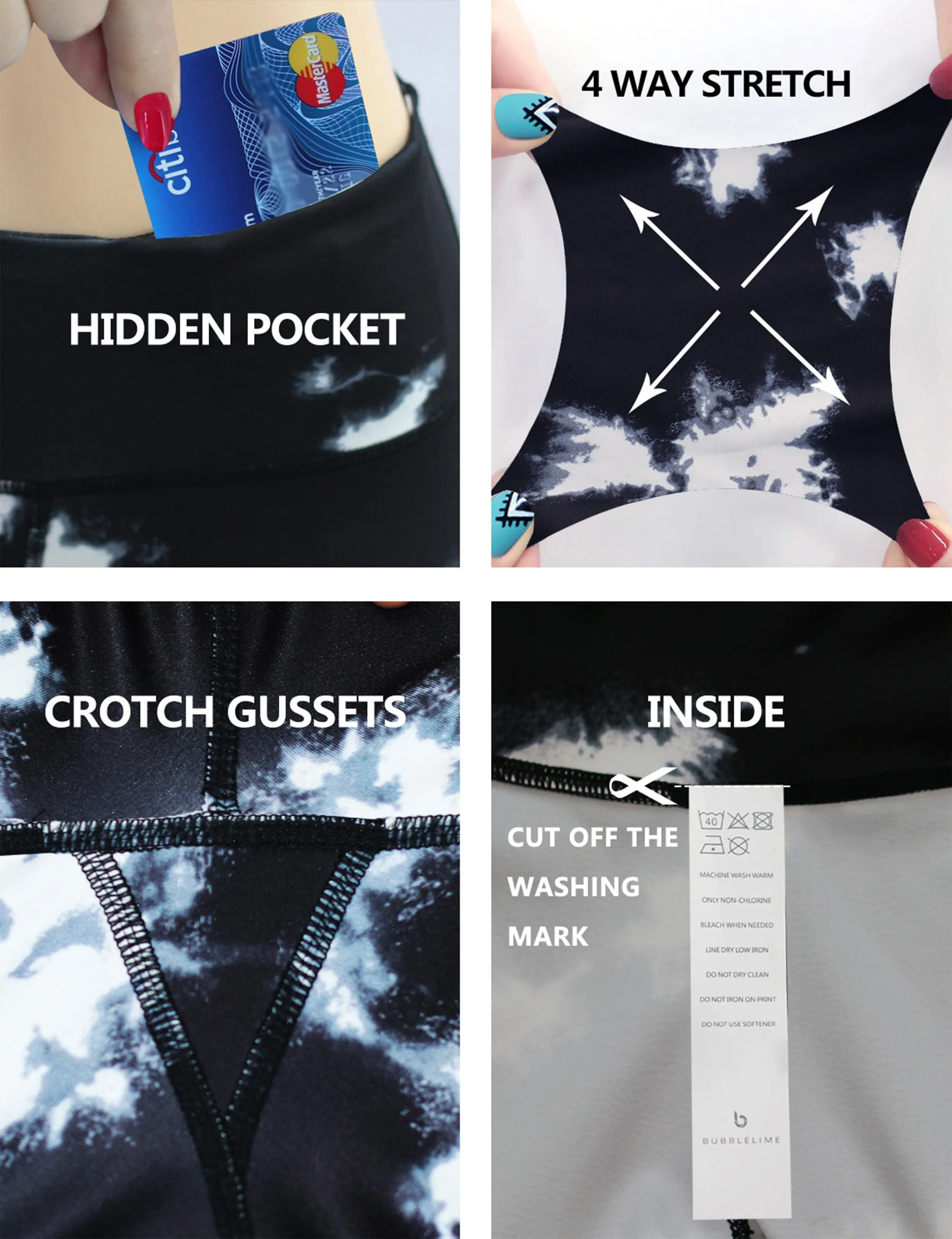 26" Printed Running Pants BLACKMARBLE_Running