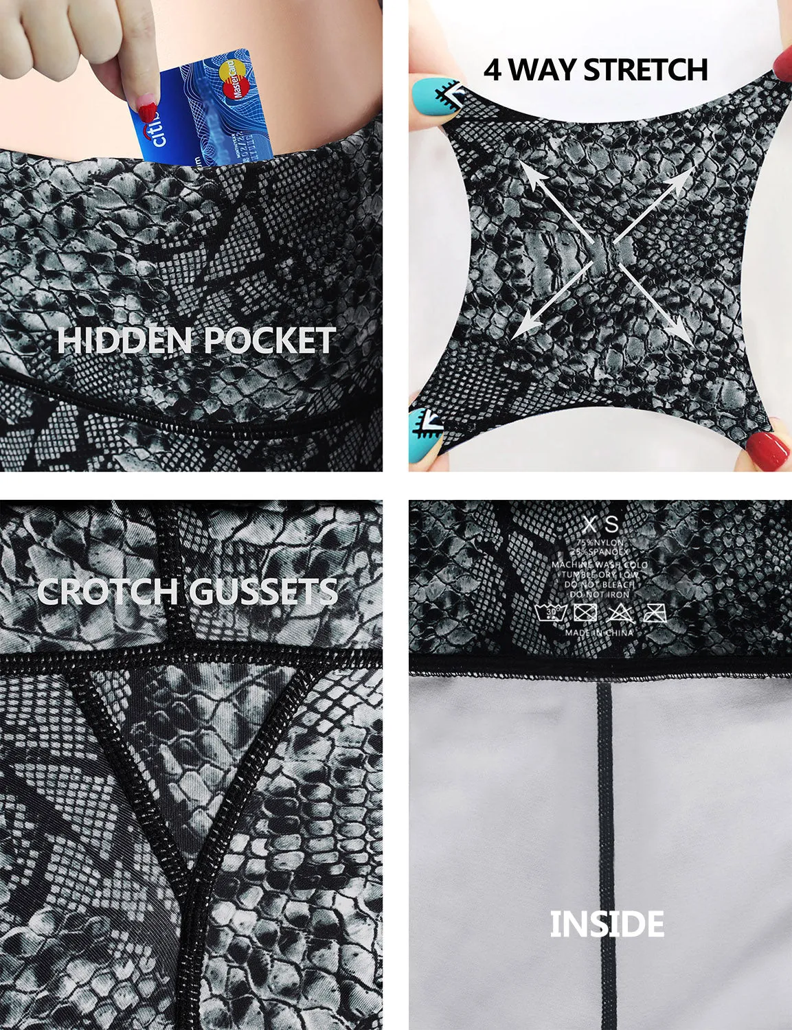 26" Printed yogastudio Pants BLACKSNAKE_yogastudio