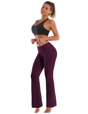 29" 31" 33" 35" 37"  Back Pockets Bootcut Leggings grapevine_Plus Size