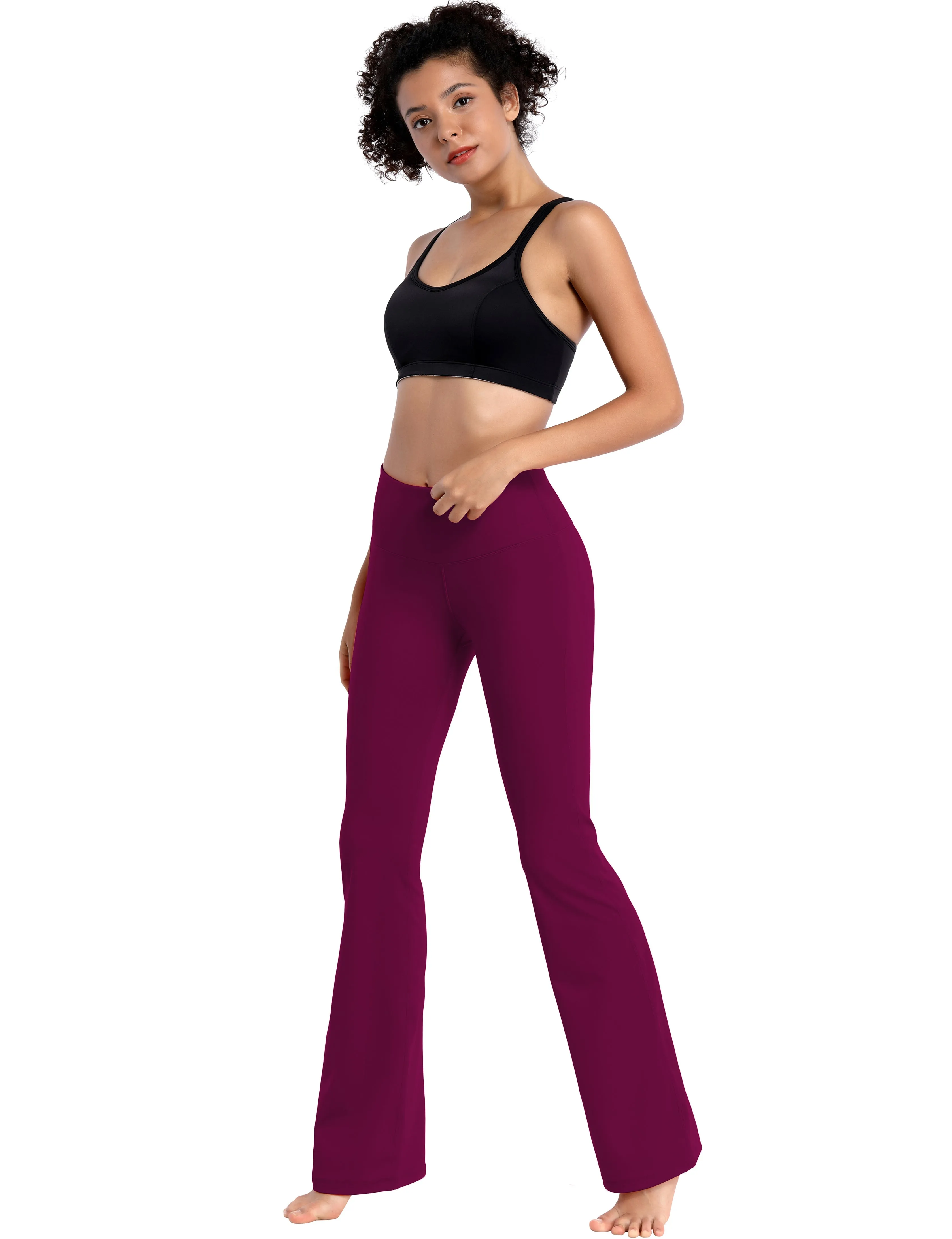 29" 31" 33" 35" 37" High Waist Bootcut Leggings Grapevine_Tall Size