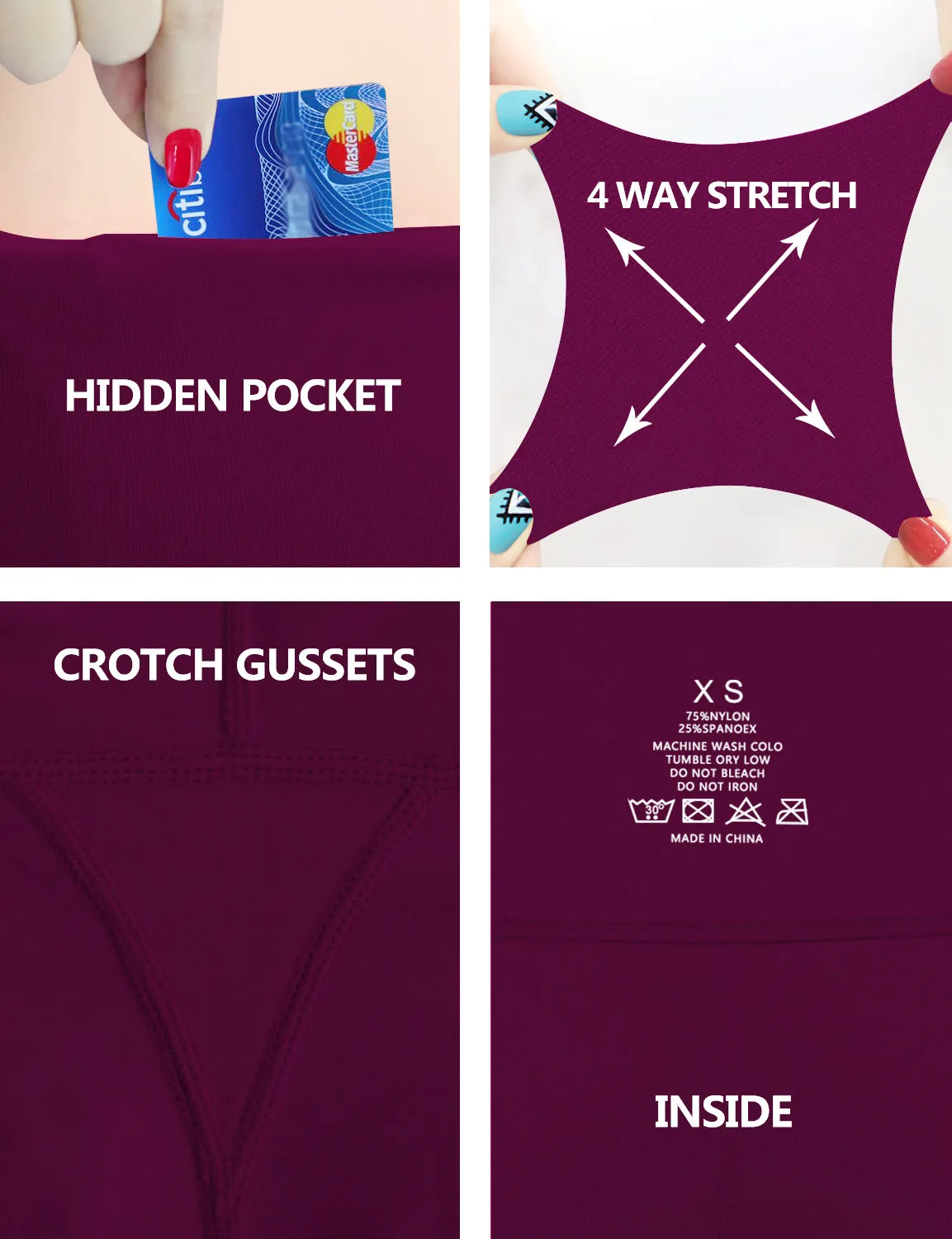 29" 31" 33" 35" 37" High Waist Bootcut Leggings Grapevine_Tall Size