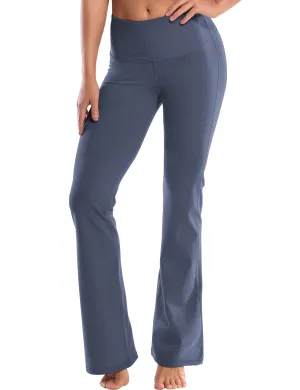 29" 31" 33" 35" 37" High Waist Bootcut Leggings heathernavy_Tall Size