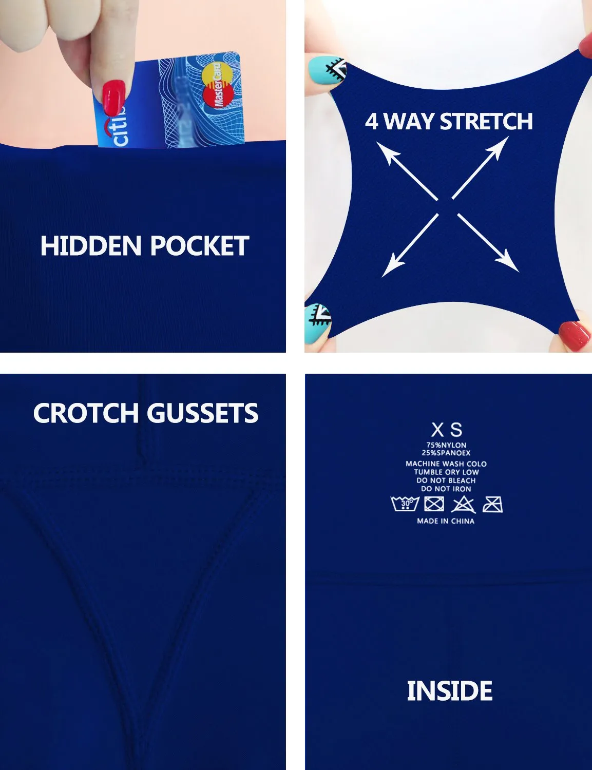 29" 31" 33" 35" 37" High Waist Bootcut Leggings Navy ins_yogastudio