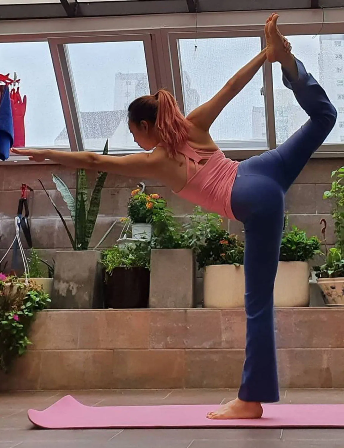 29" 31" 33" 35" 37" High Waist Bootcut Leggings Navy ins_yogastudio