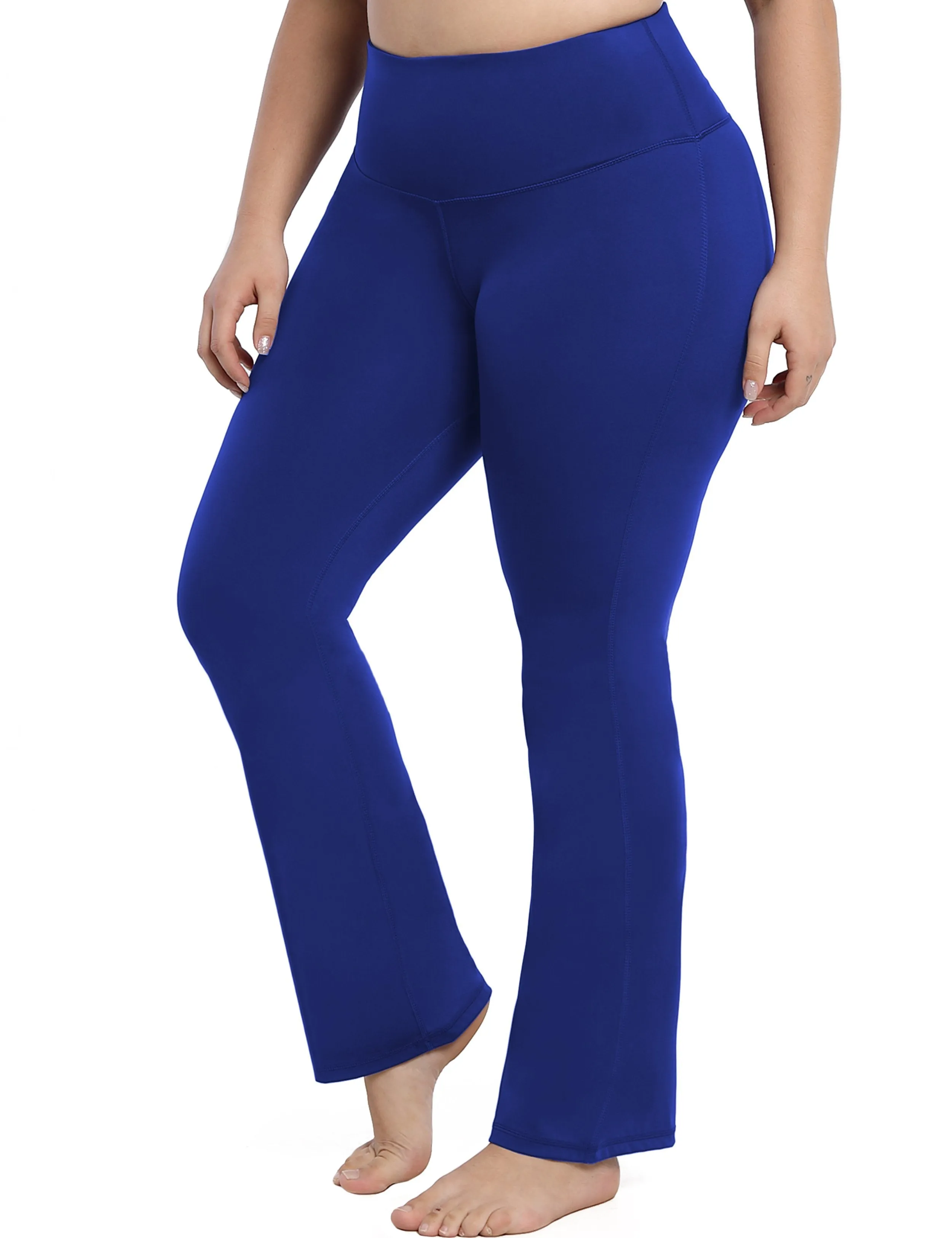 29" 31" 33" 35" 37" High Waist Bootcut Leggings Navy ins_yogastudio