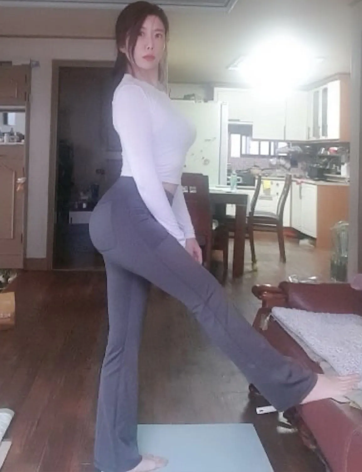 29" 31" 33" 35" Bootcut Leggings with Pockets black ins_Golf