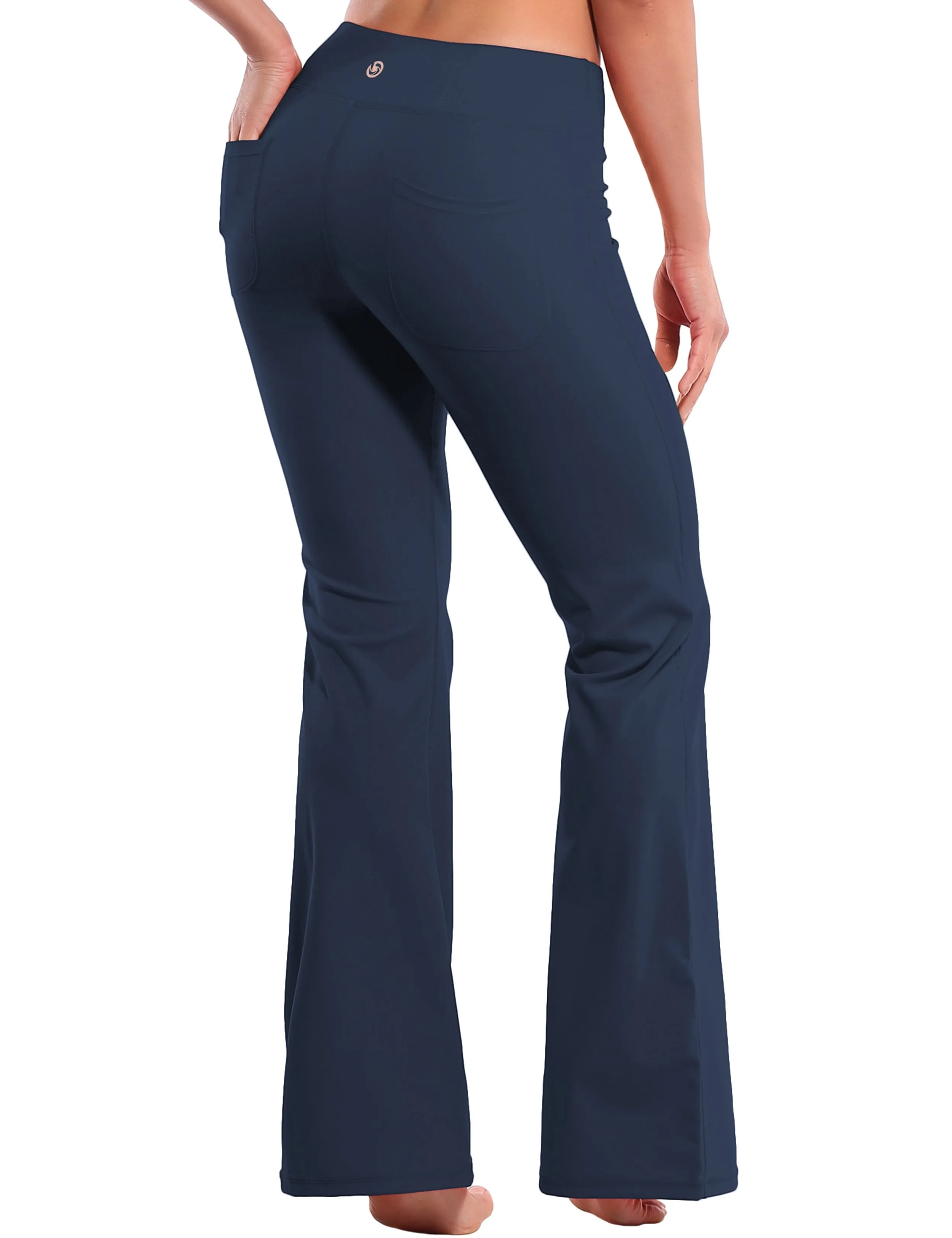 29" 31" 33" 35" Bootcut Leggings with Pockets darknavy ins_Tall Size