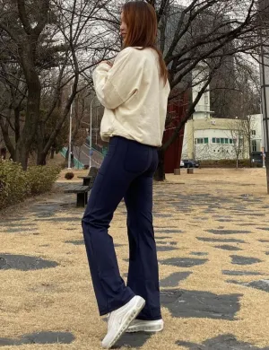 29" 31" 33" 35" Bootcut Leggings with Pockets darknavy ins_Tall Size