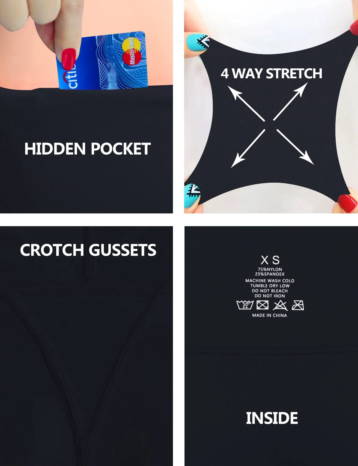 29" 31" 33" 35" Bootcut Leggings with Pockets darknavy_Jogging