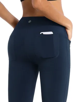 29" 31" 33" 35" Bootcut Leggings with Pockets darknavy_Jogging