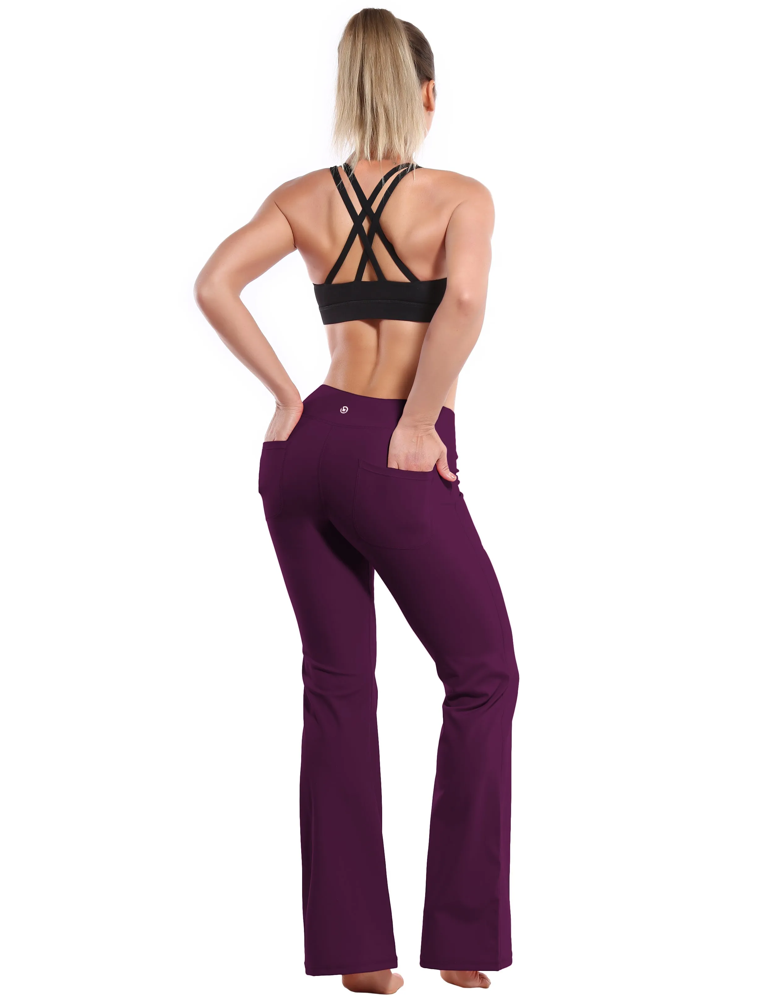29" 31" 33" 35" Bootcut Leggings with Pockets grapevine_yogastudio