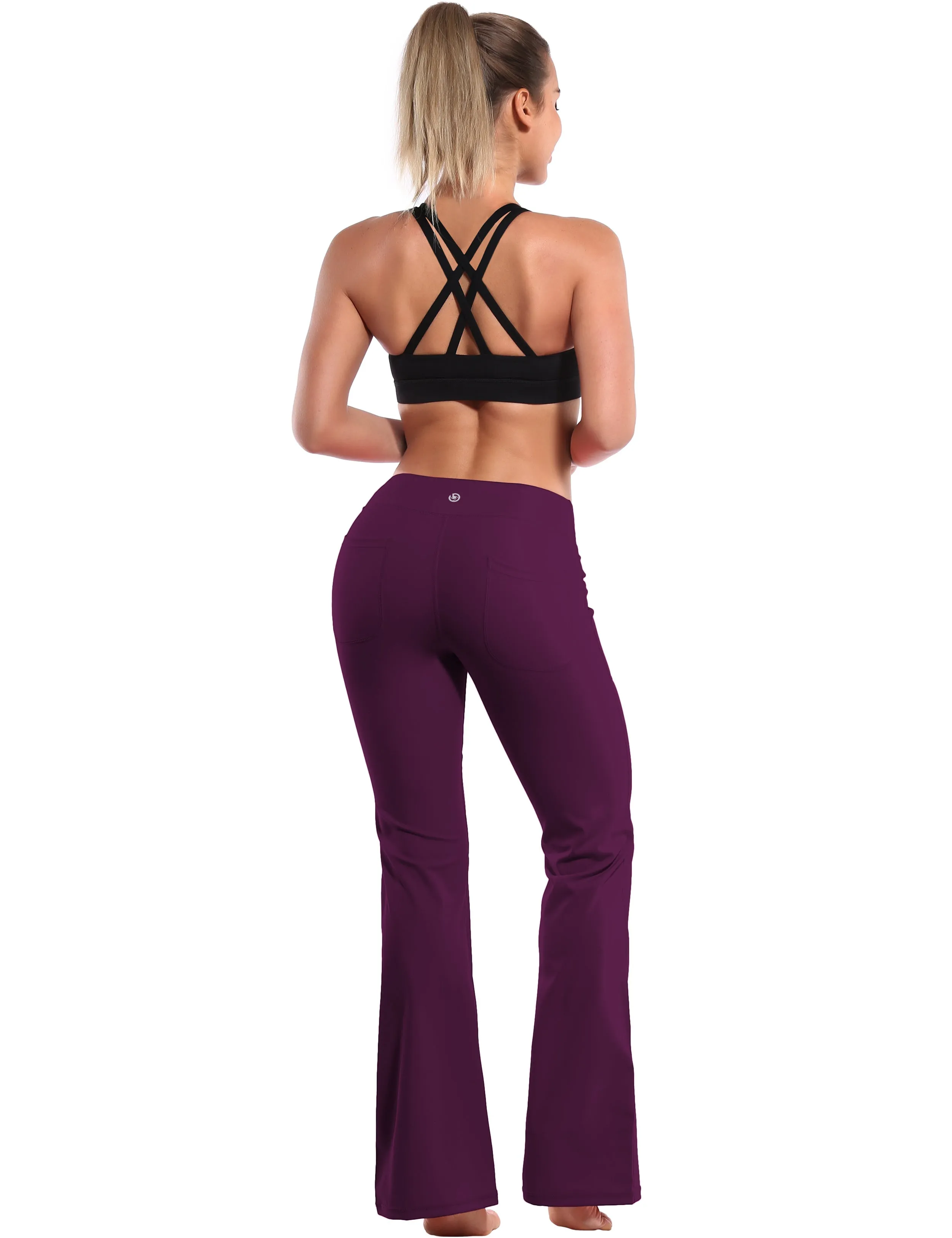 29" 31" 33" 35" Bootcut Leggings with Pockets grapevine_yogastudio