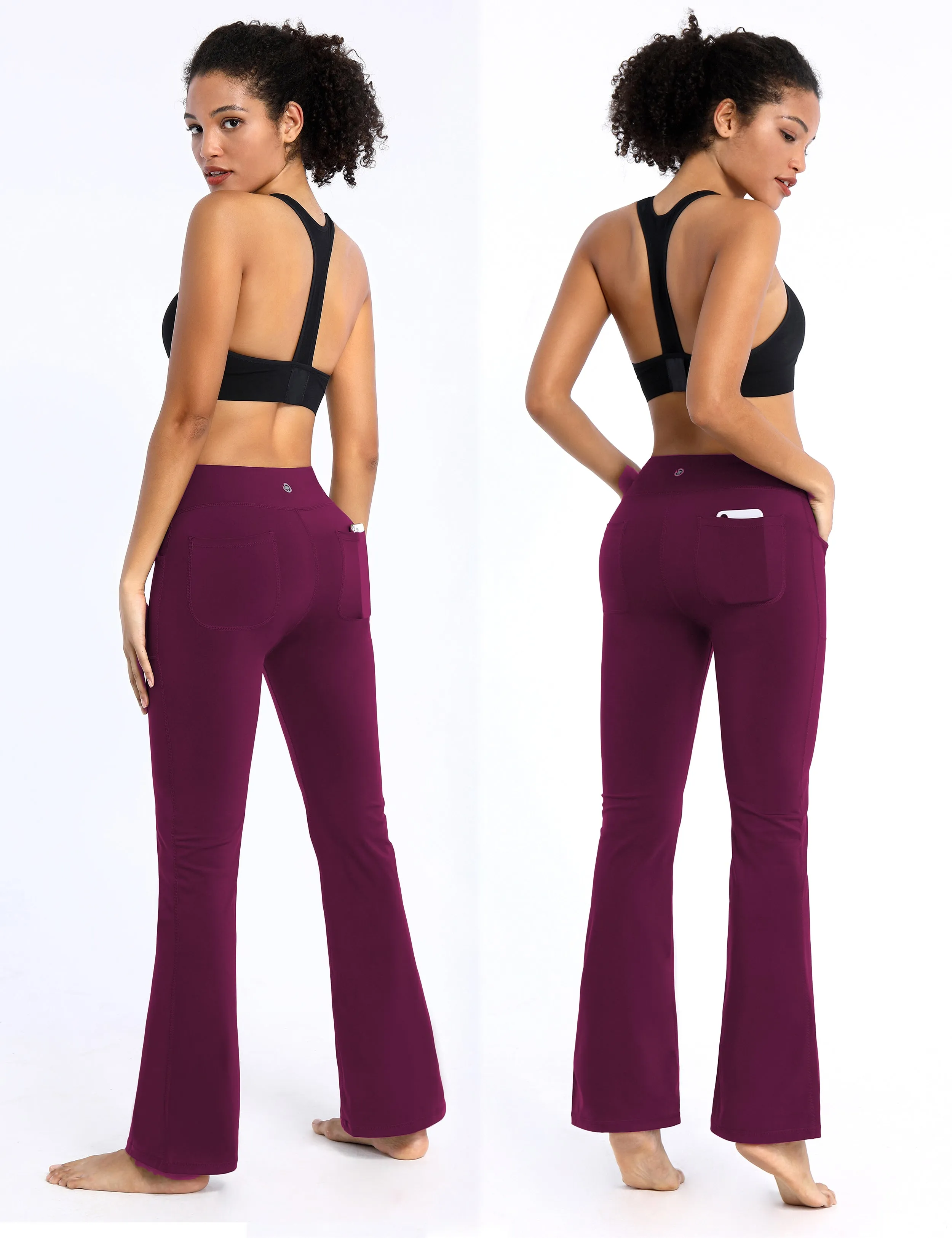 29" 31" 33" 35" Bootcut Leggings with Pockets grapevine_yogastudio