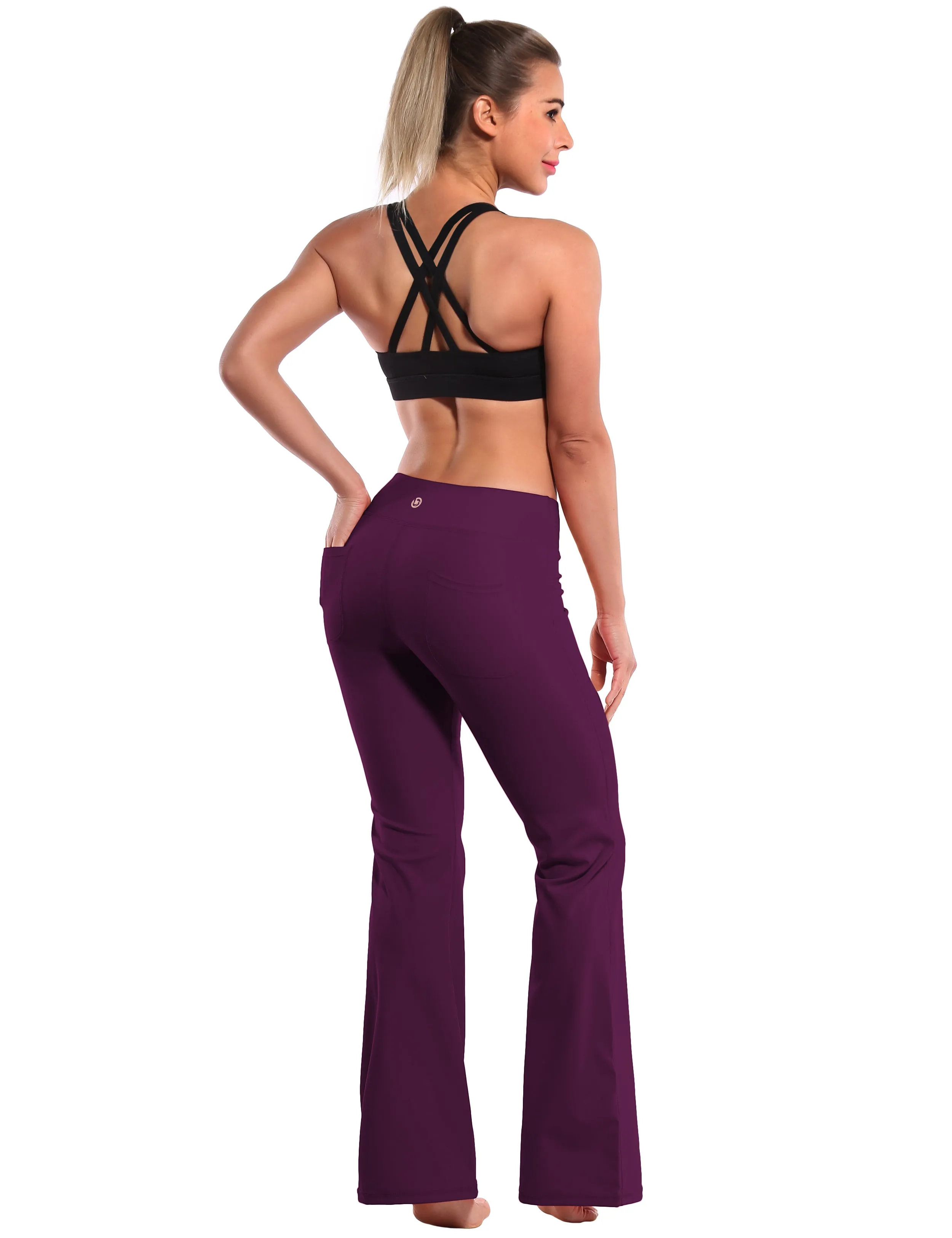 29" 31" 33" 35" Bootcut Leggings with Pockets grapevine_yogastudio
