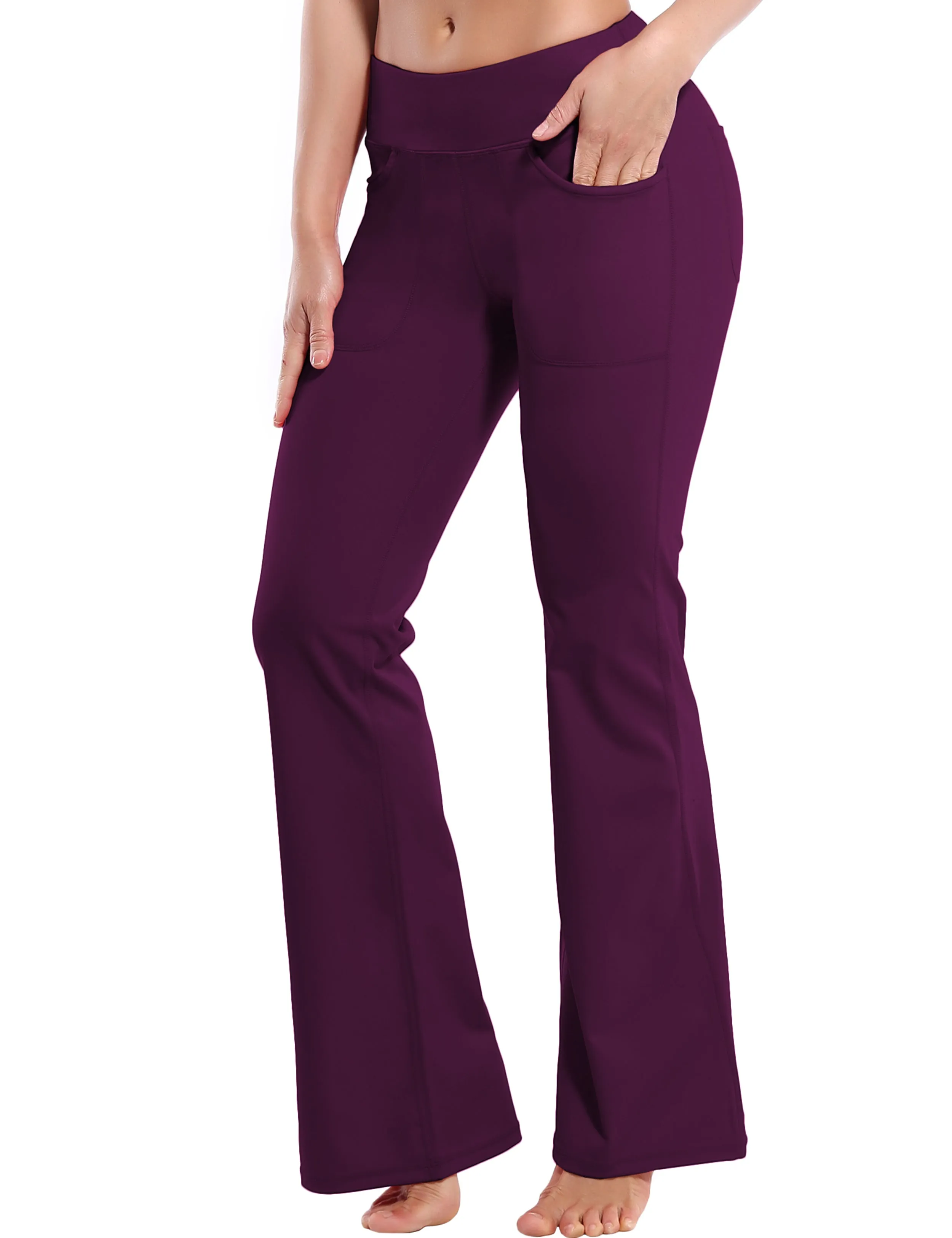 29" 31" 33" 35" Bootcut Leggings with Pockets grapevine_yogastudio