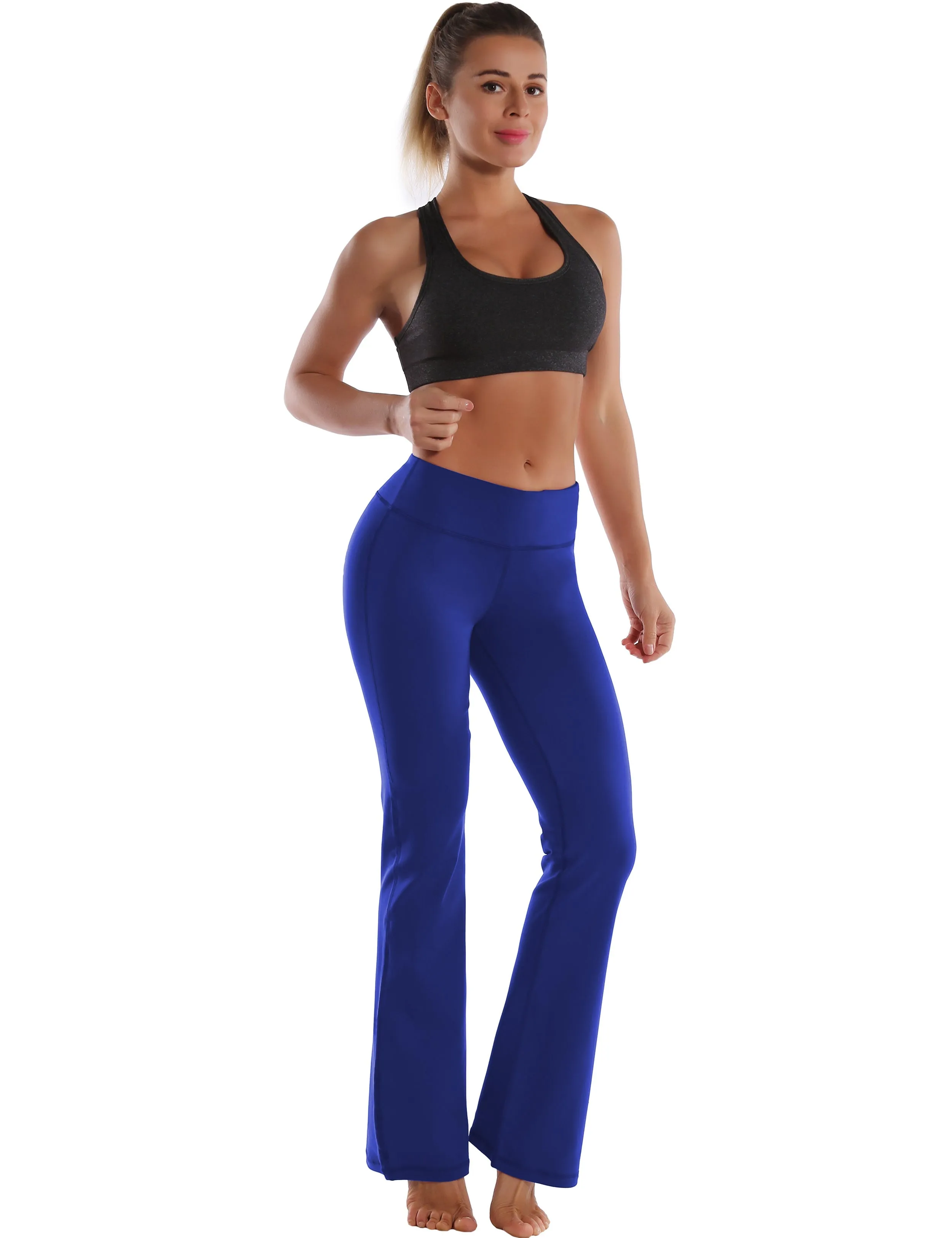 29" 31" 33" 35" Cotton Nylon Bootcut Leggings navy_Golf