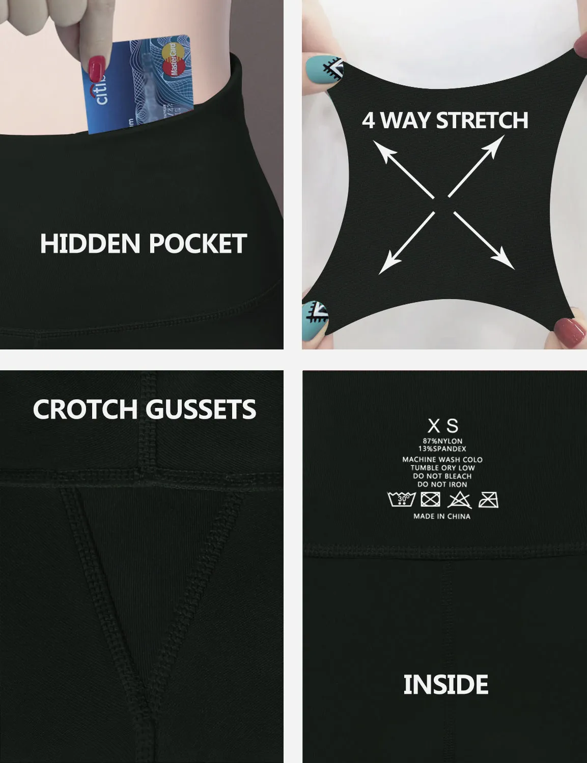 29" 31" 33" 35" Cotton Nylon Bootcut Leggings olivegray_Plus Size