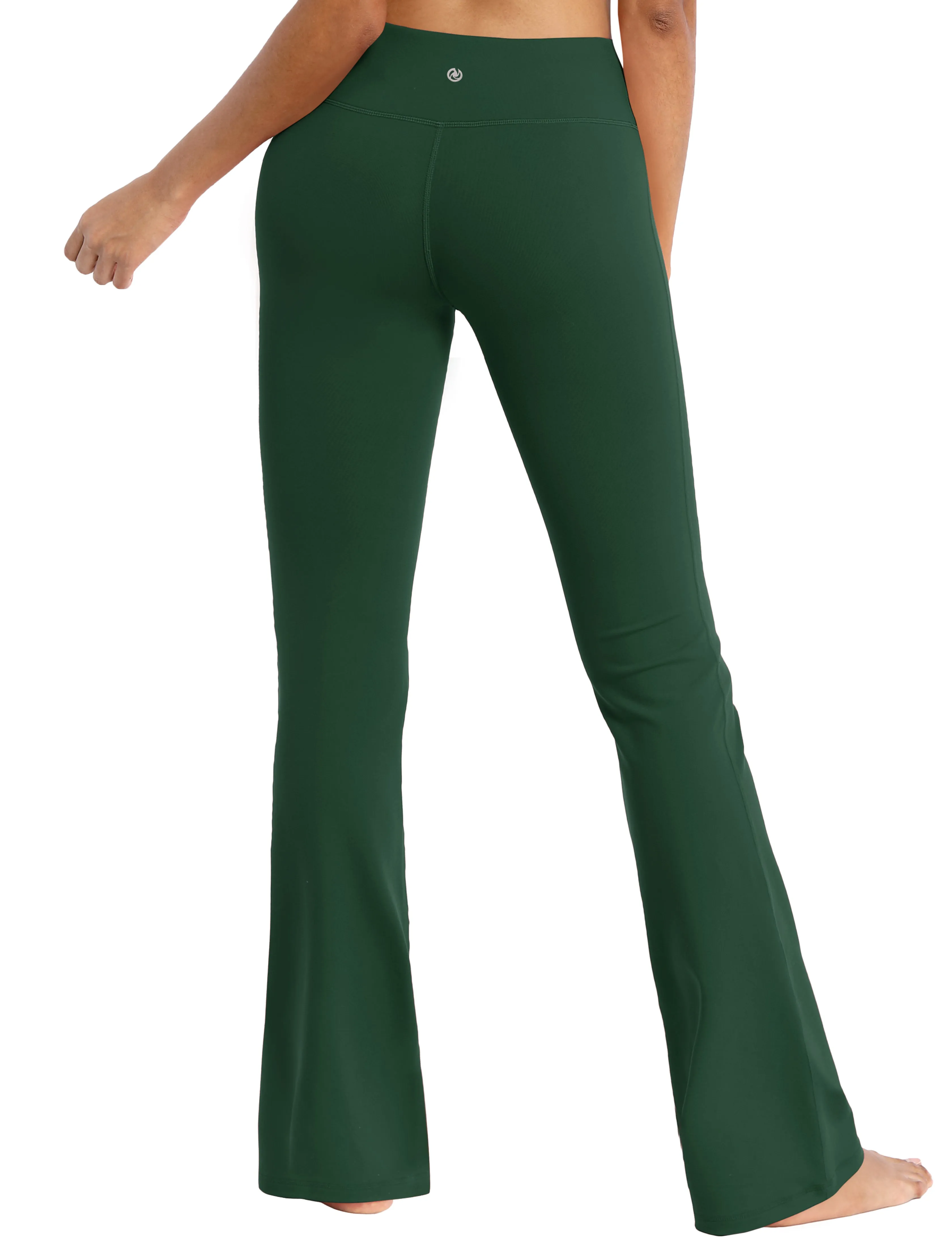 29" 31" 33" 35" Cotton Nylon Bootcut Leggings olivegreen_Golf