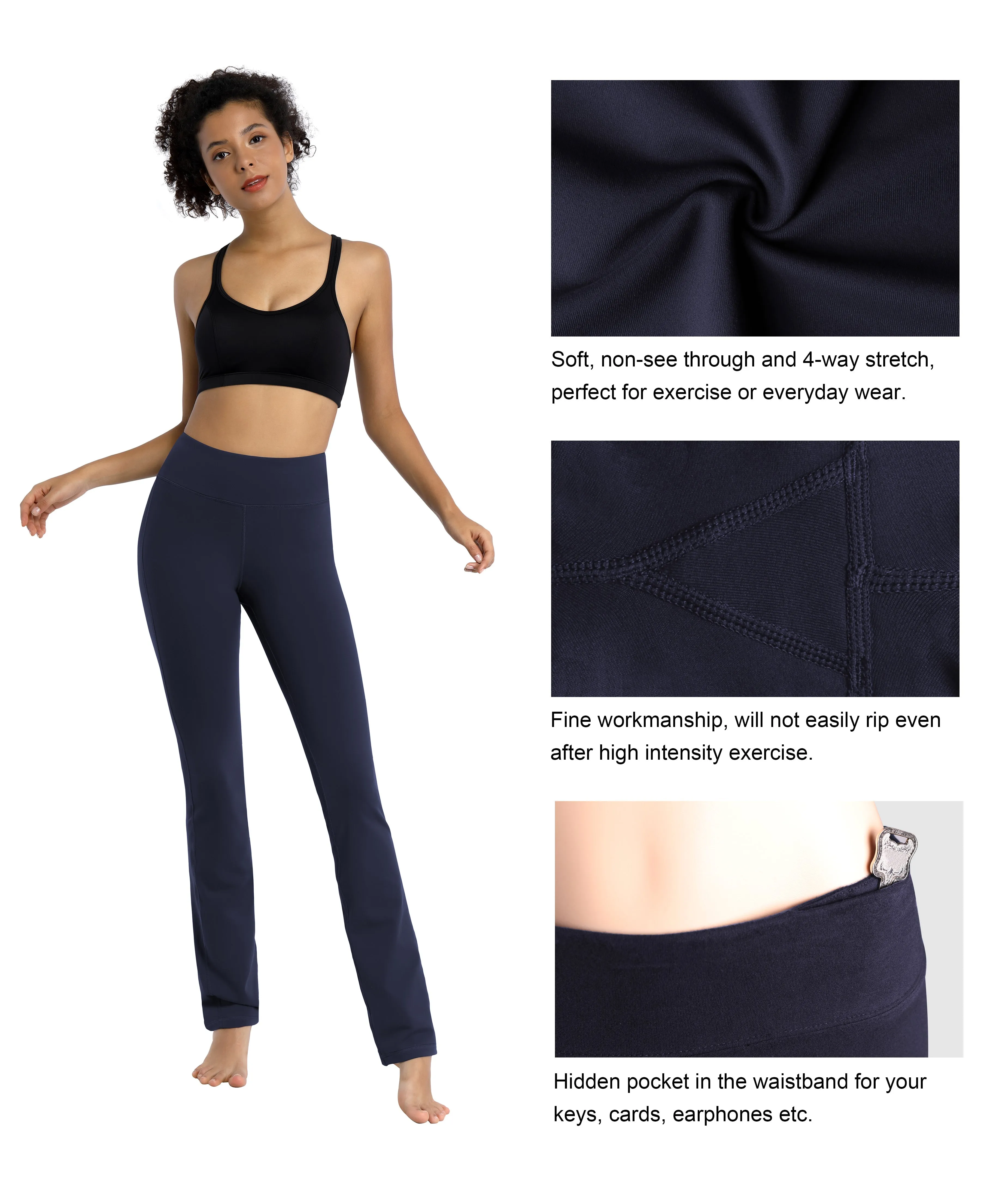 29" 31" 33" 35" Straight Leg Leggings darknavy_Golf