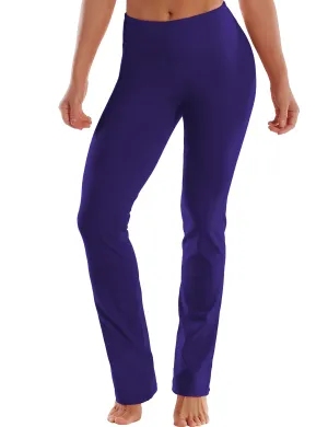 29" 31" 33" 35" Straight Leg Leggings darkpurple_Pilates