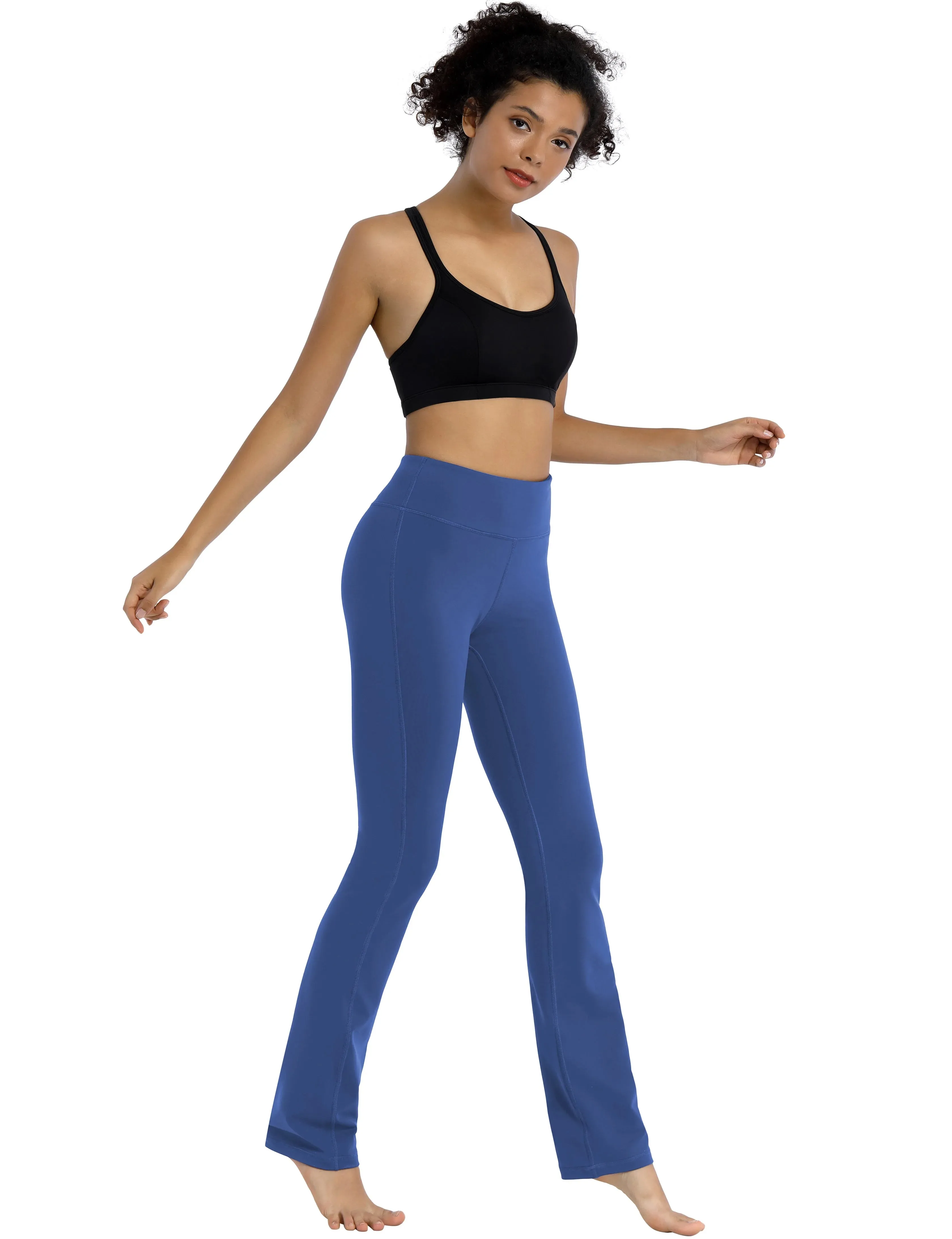 29" 31" 33" 35" Straight Leg Leggings purplishblue_yogastudio