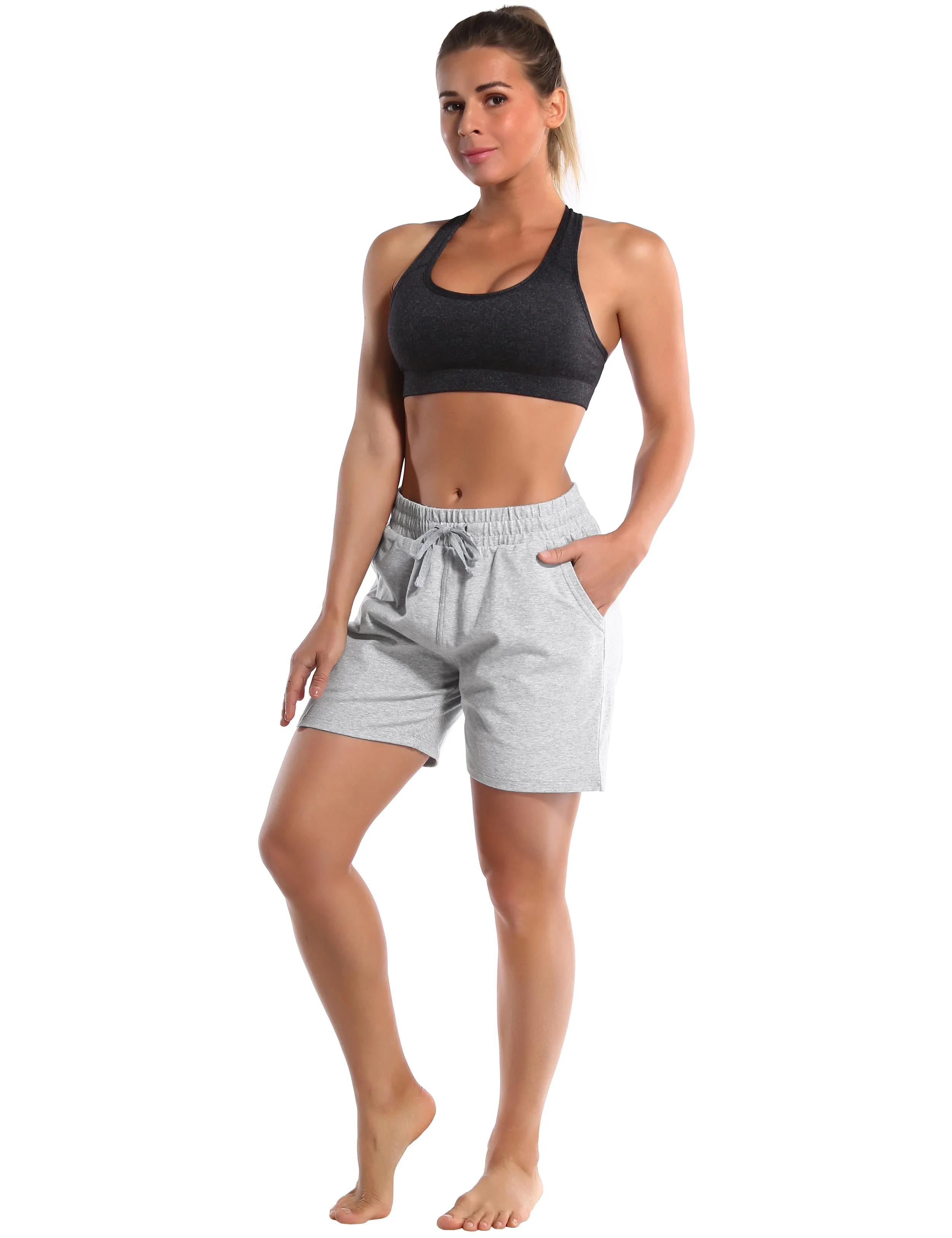5" Joggers Shorts heathergray_Running