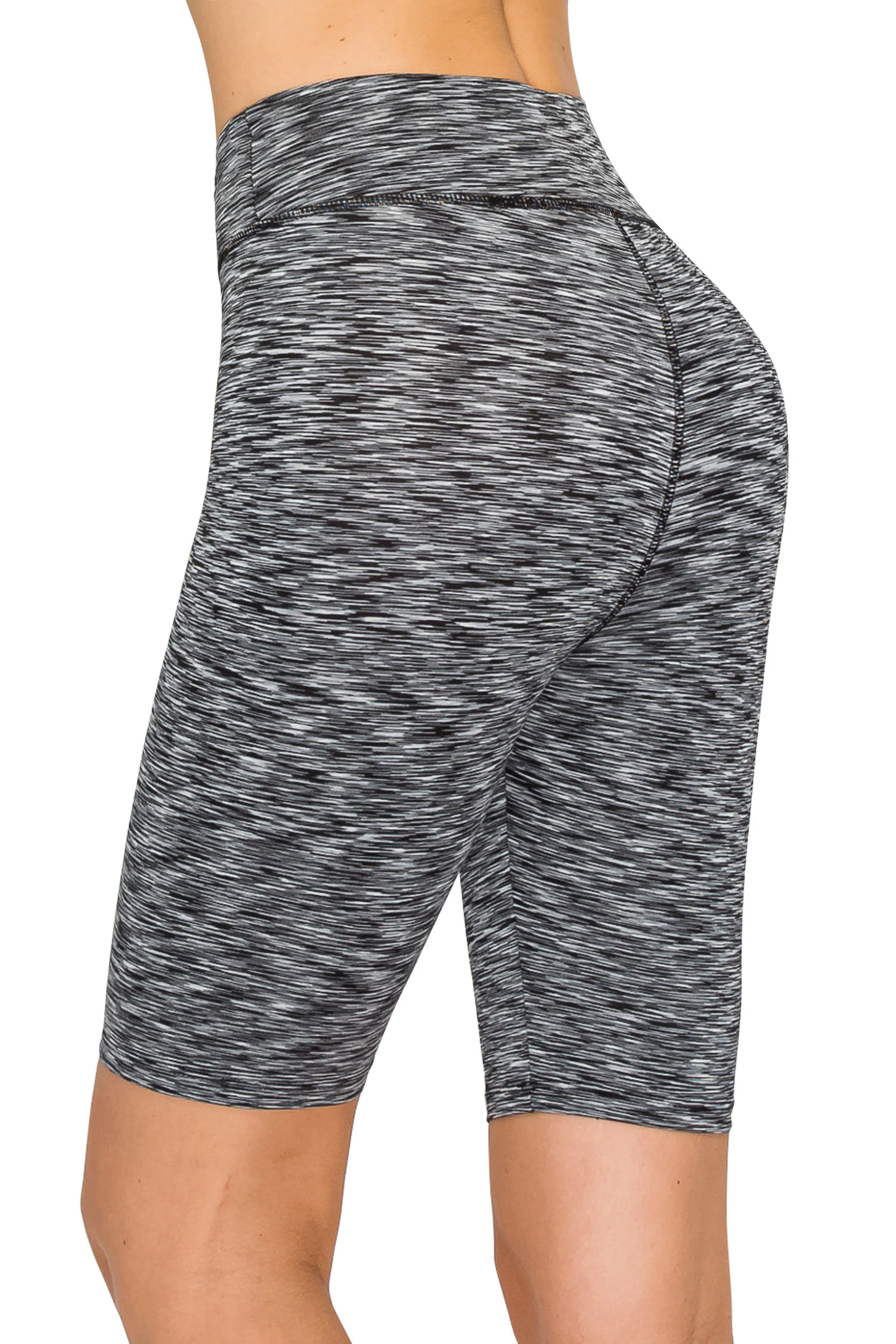 8" Bike Shorts - High Waist Activewear Bike Shorts Yoga Material without Stitching