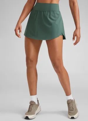 A Line Athletic Skirts High Waisted Side Slit with Pockets 14.5''