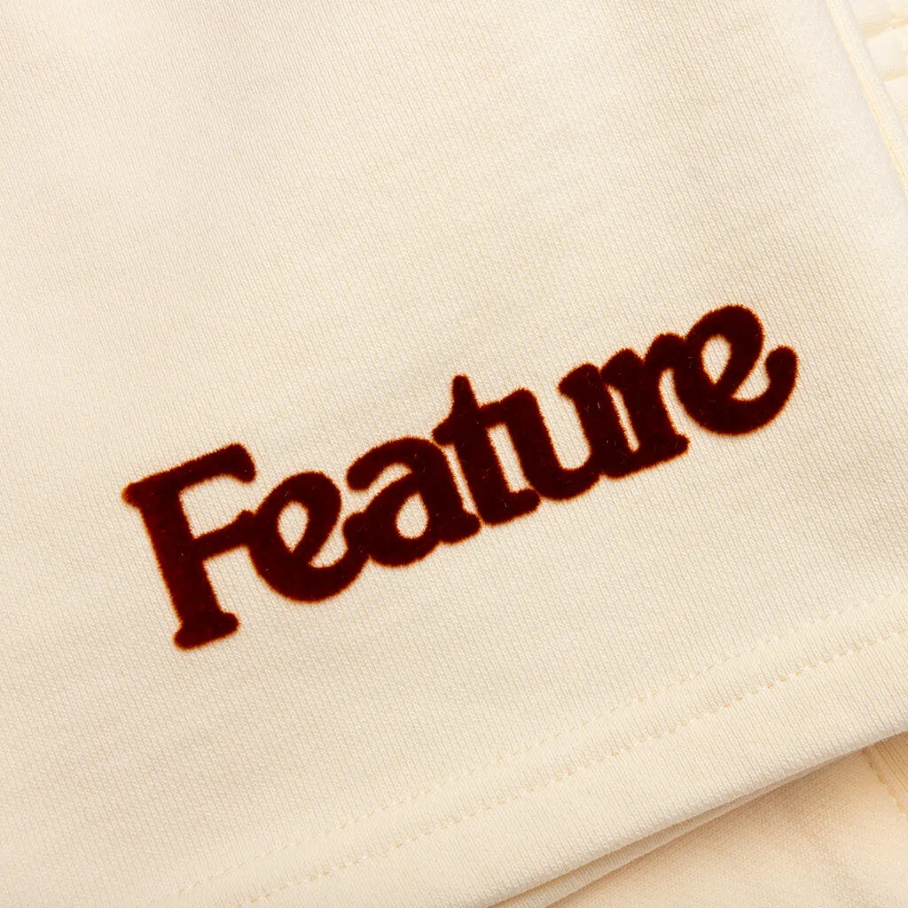 Academy Short - Cannoli Cream/Gold Flame