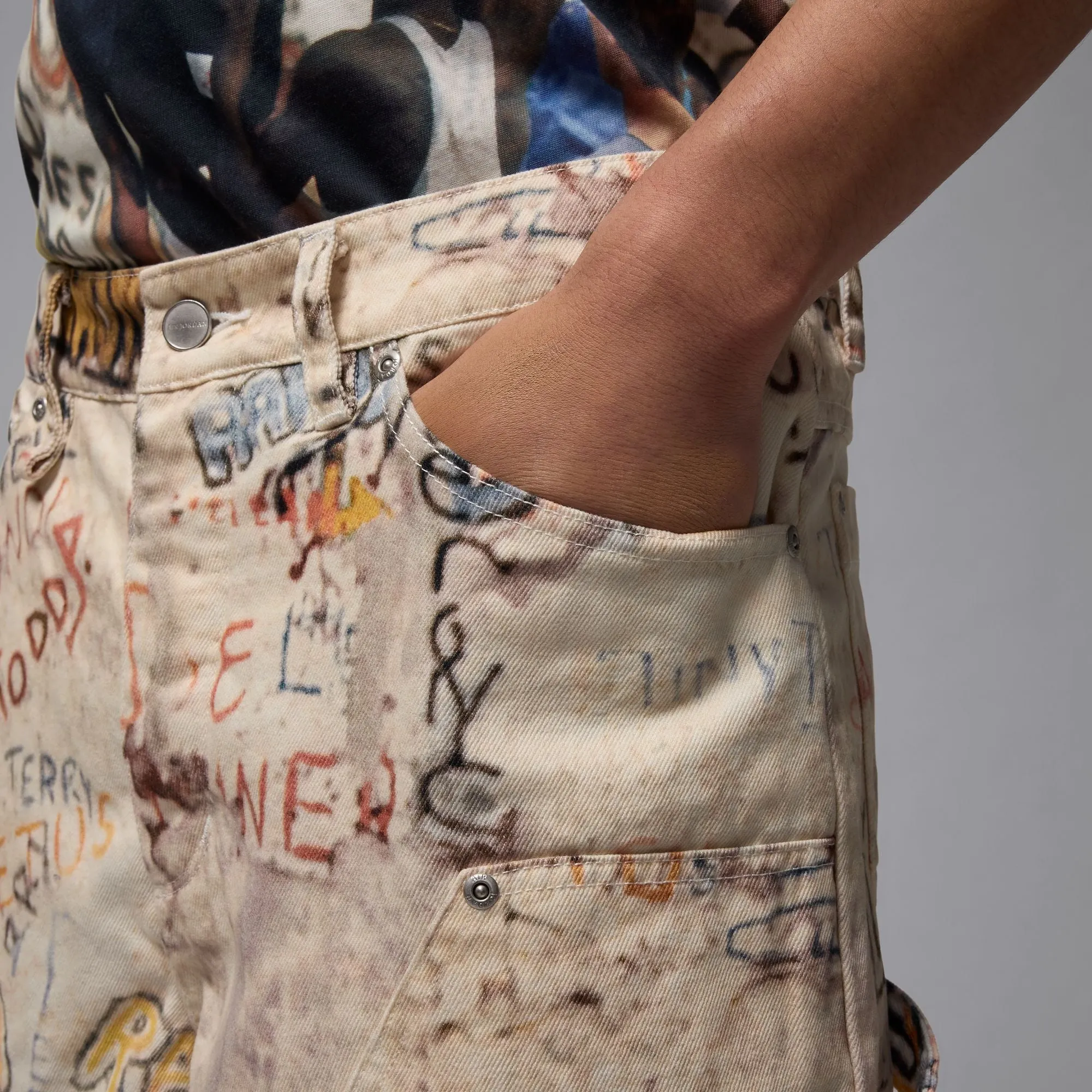 AIR JORDAN PRINTED SHORTS SAIL