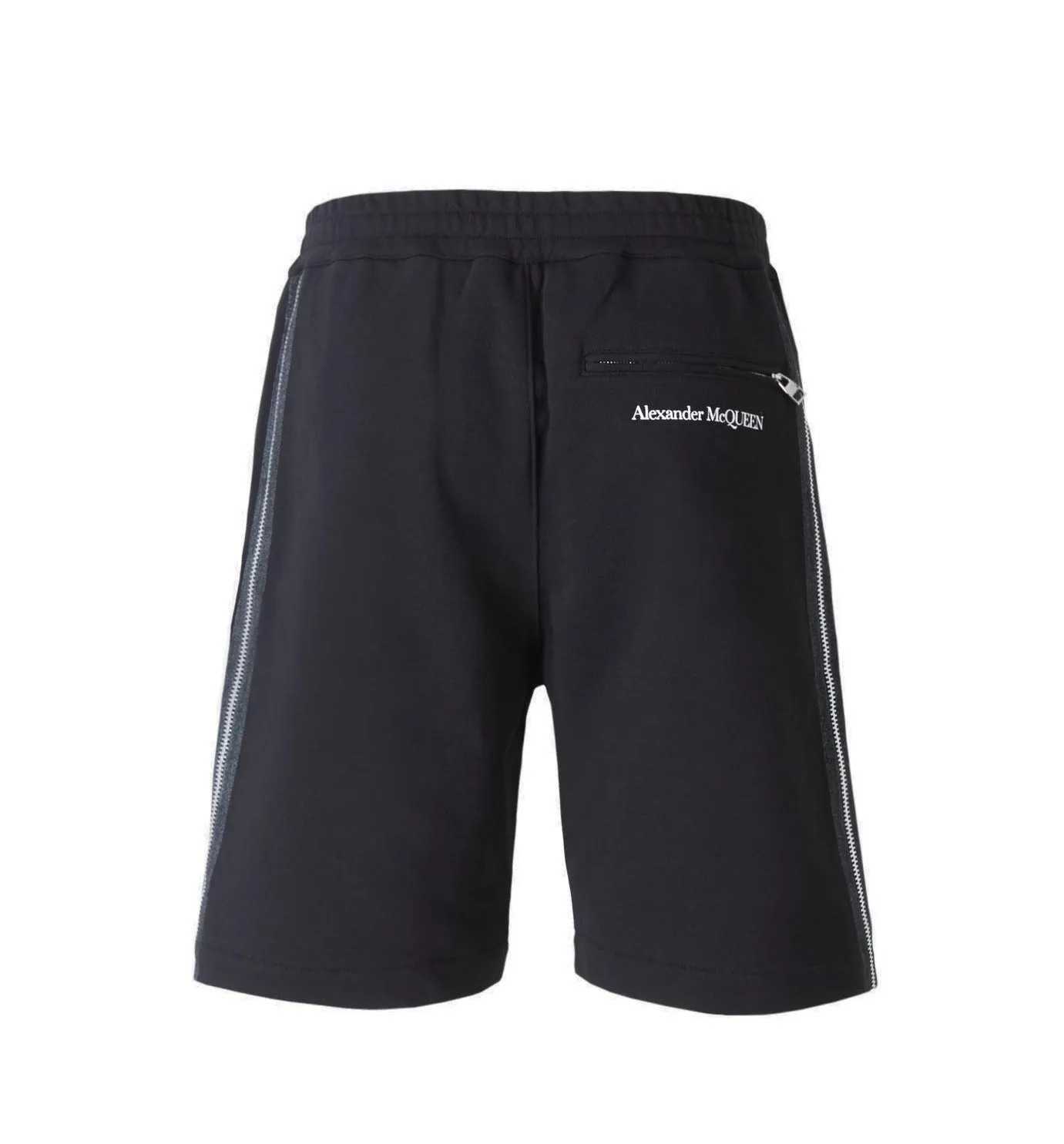 Alexander McQueen Logo Printed Zipped Shorts