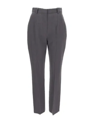 Alexander McQueen Slim Cut Cropped Trousers