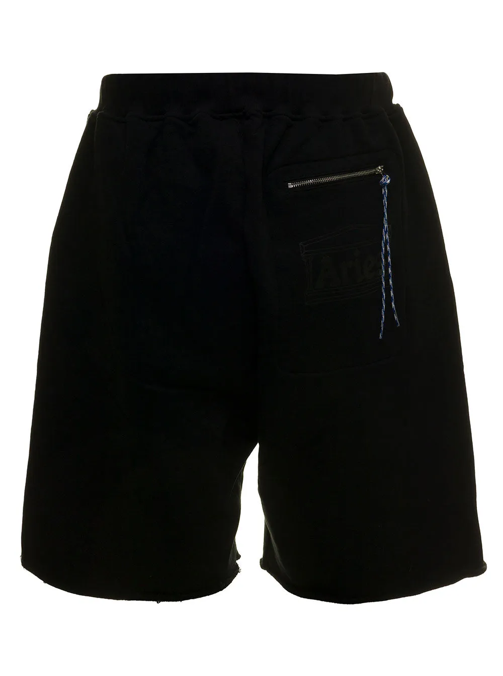 Aries Logo Printed Straight Leg Track Shorts