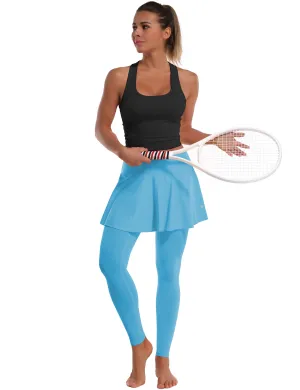 Athletic Tennis Golf Skort with Pocket Shorts blue_Running