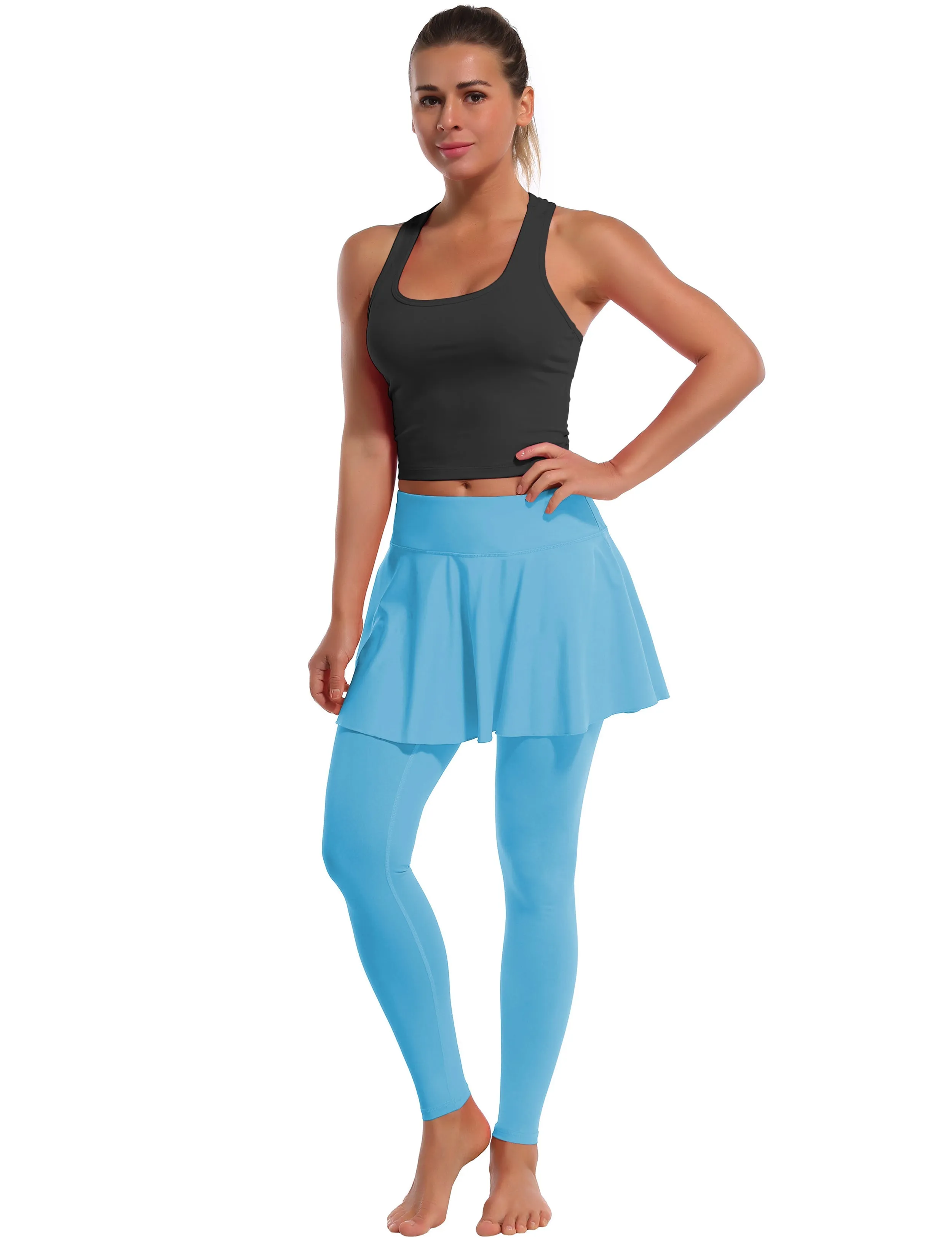 Athletic Tennis Golf Skort with Pocket Shorts blue_Running
