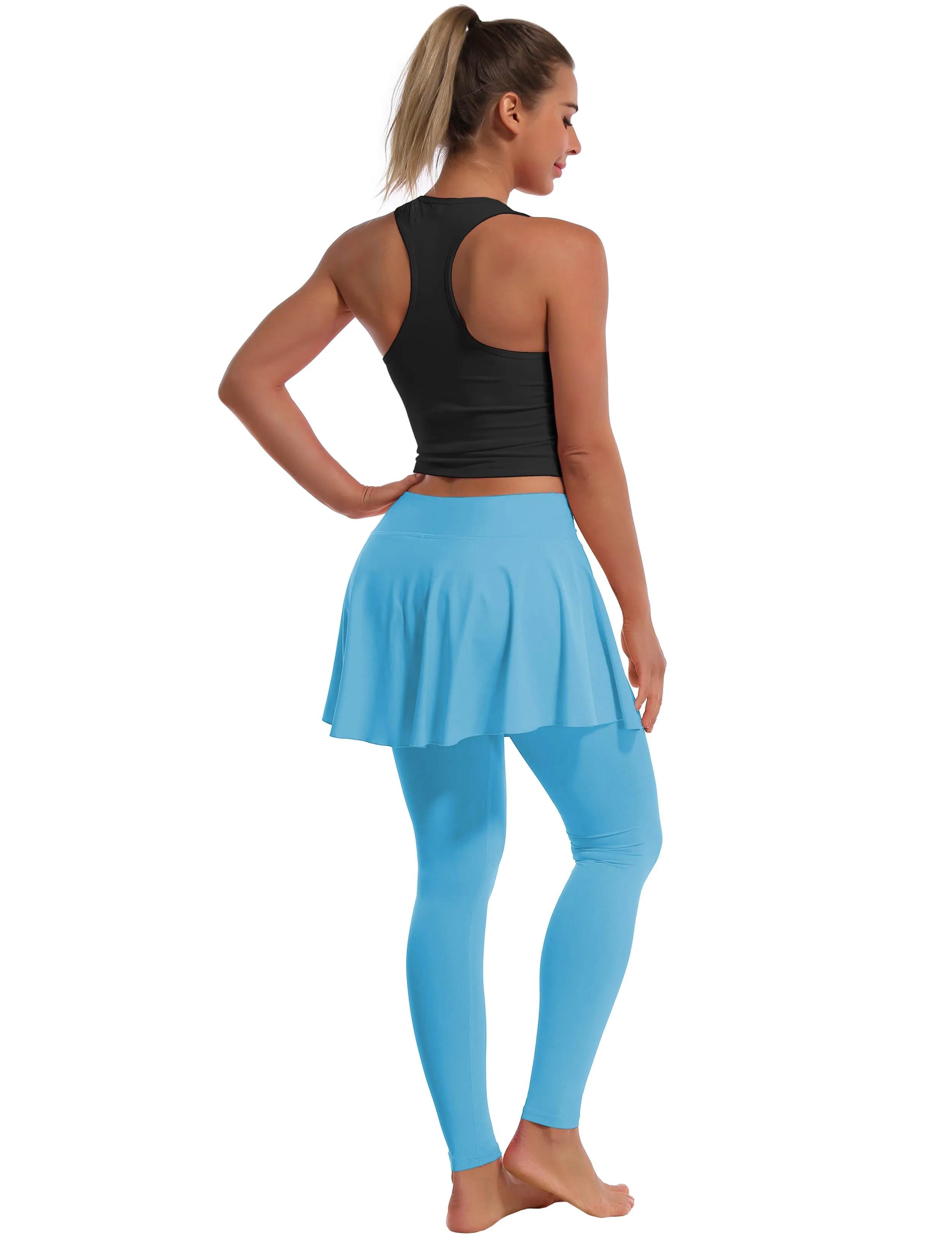 Athletic Tennis Golf Skort with Pocket Shorts blue_Running