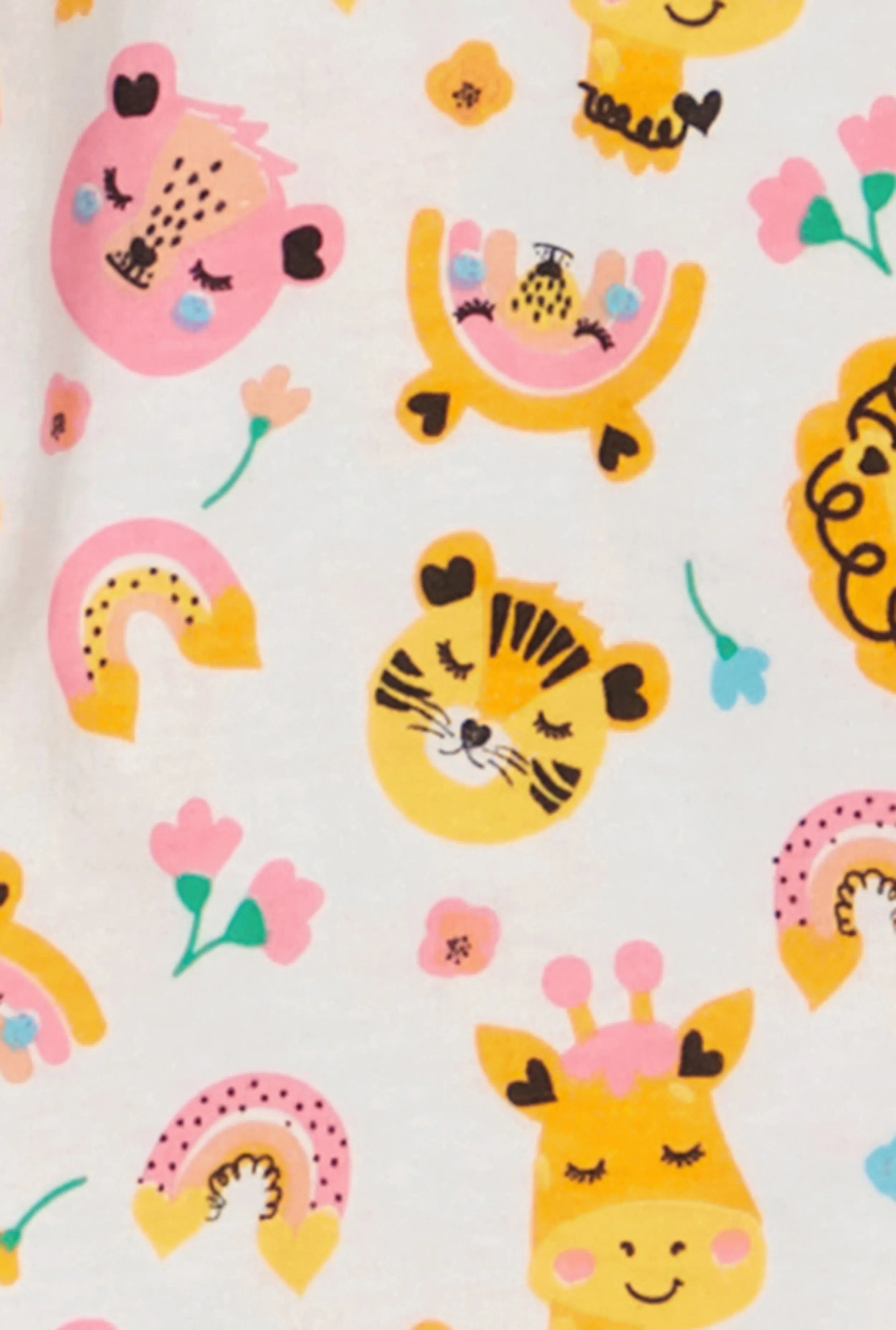 Baby Girls 12-24M Printed Pattern Pajama Top and Pants