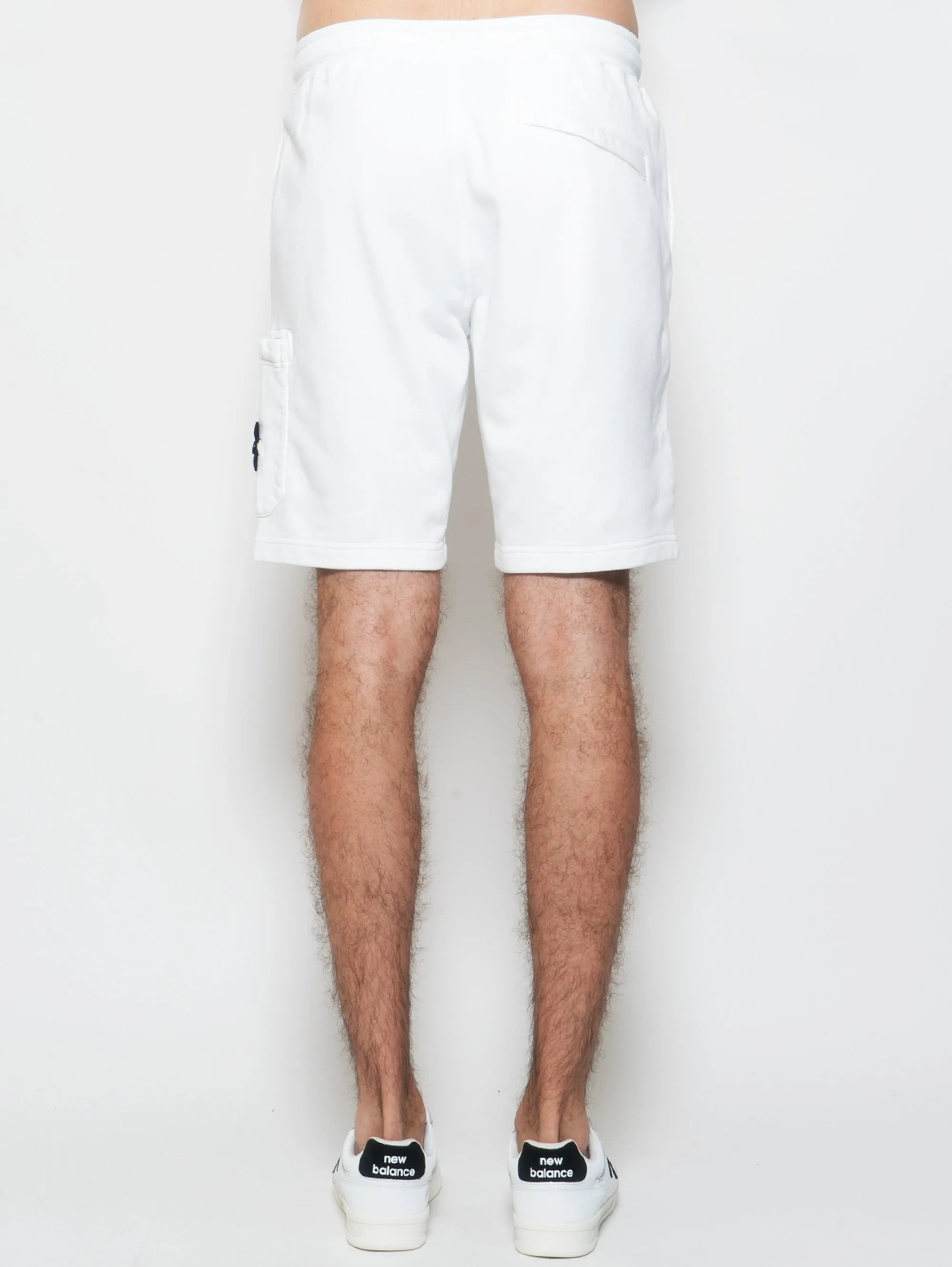Bermuda in White Fleece